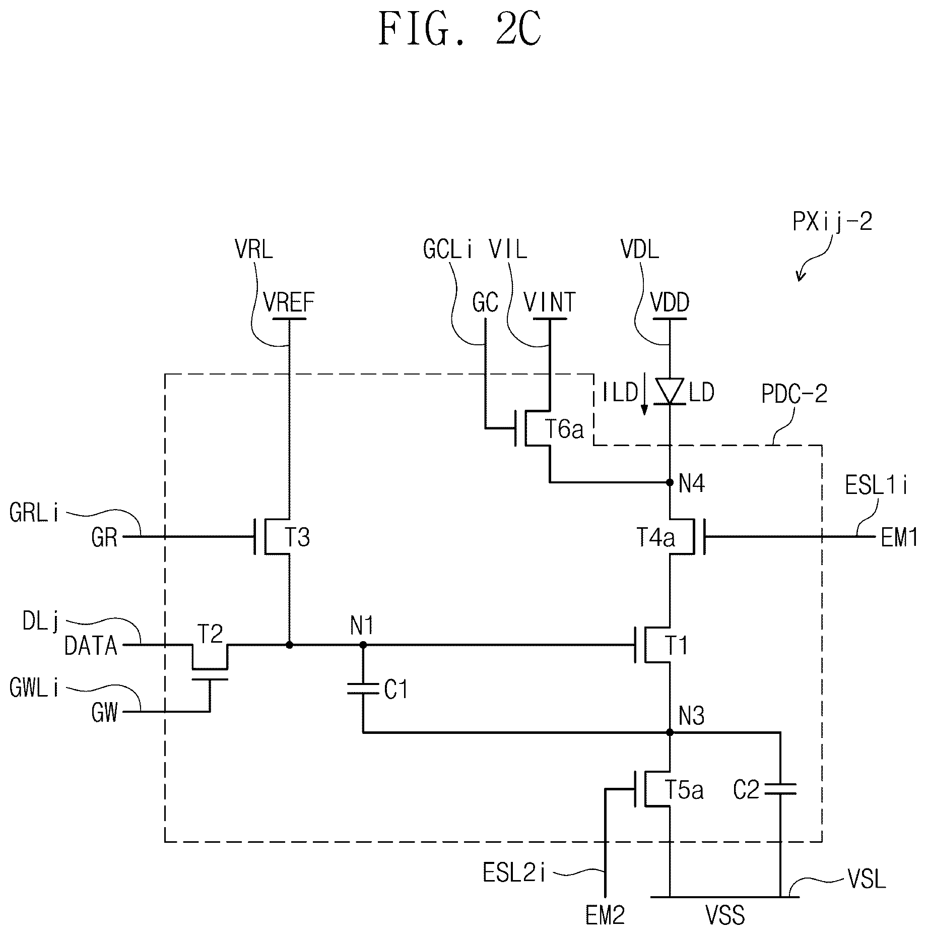 Patent US12603043 Figure 4 – Display panel having a plurality of light-emitting elements with separators
