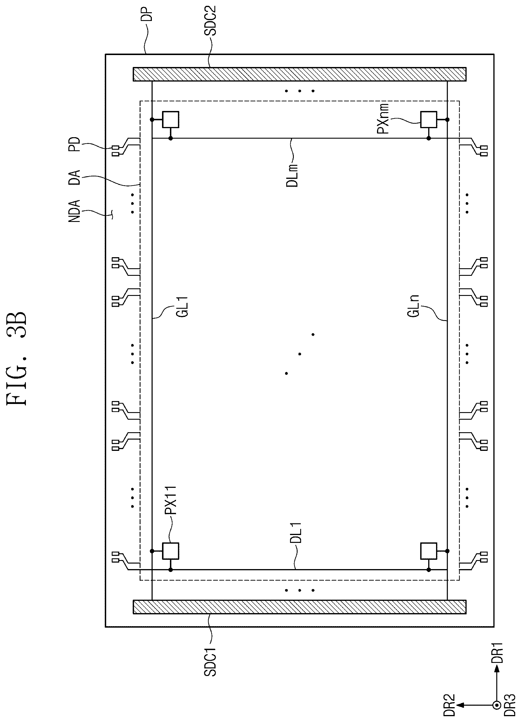 Patent US12603043 Figure 6 – Display panel having a plurality of light-emitting elements with separators