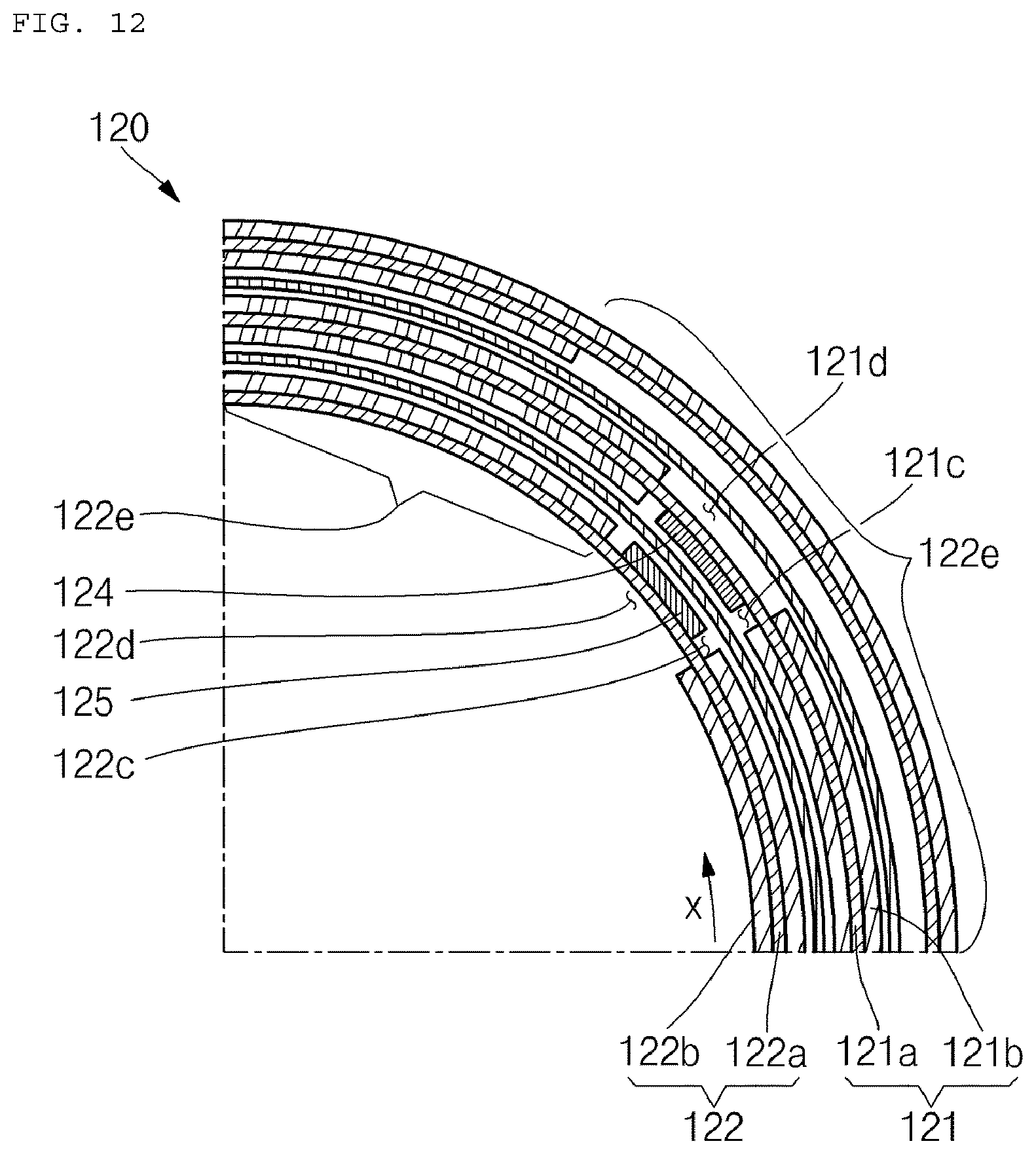 Patent US12603398 Figure 12 – Electrode assembly and secondary battery including same