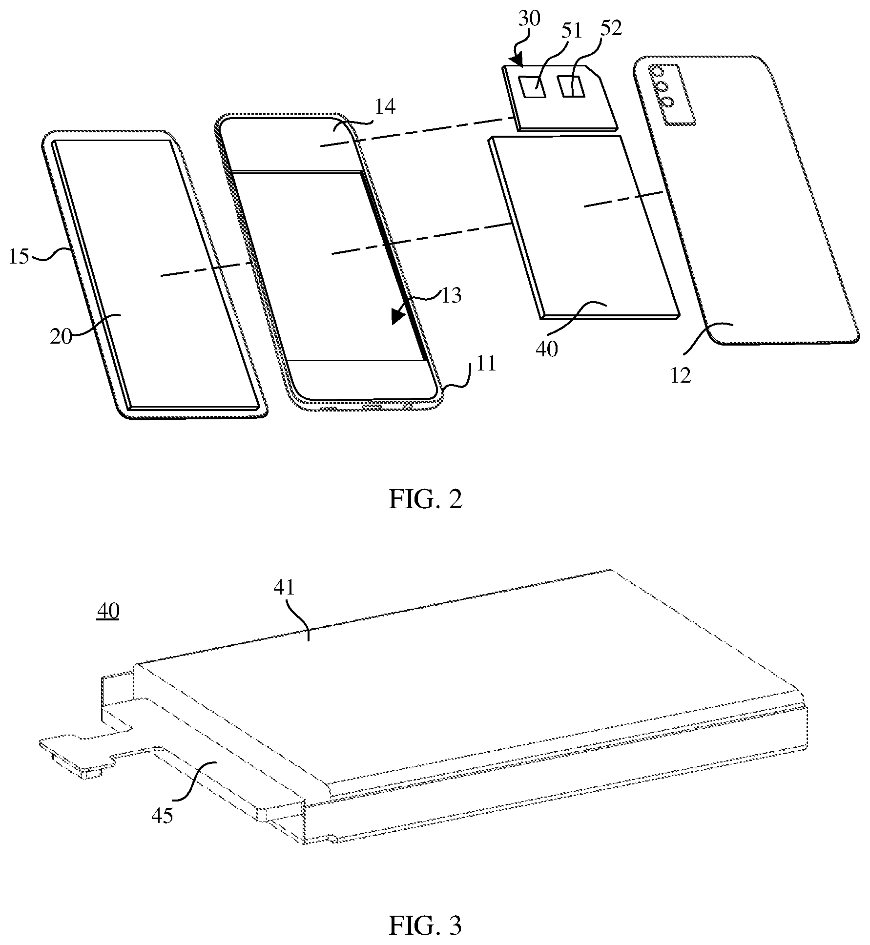 Patent US12603399 Figure 2 – Battery and electronic device