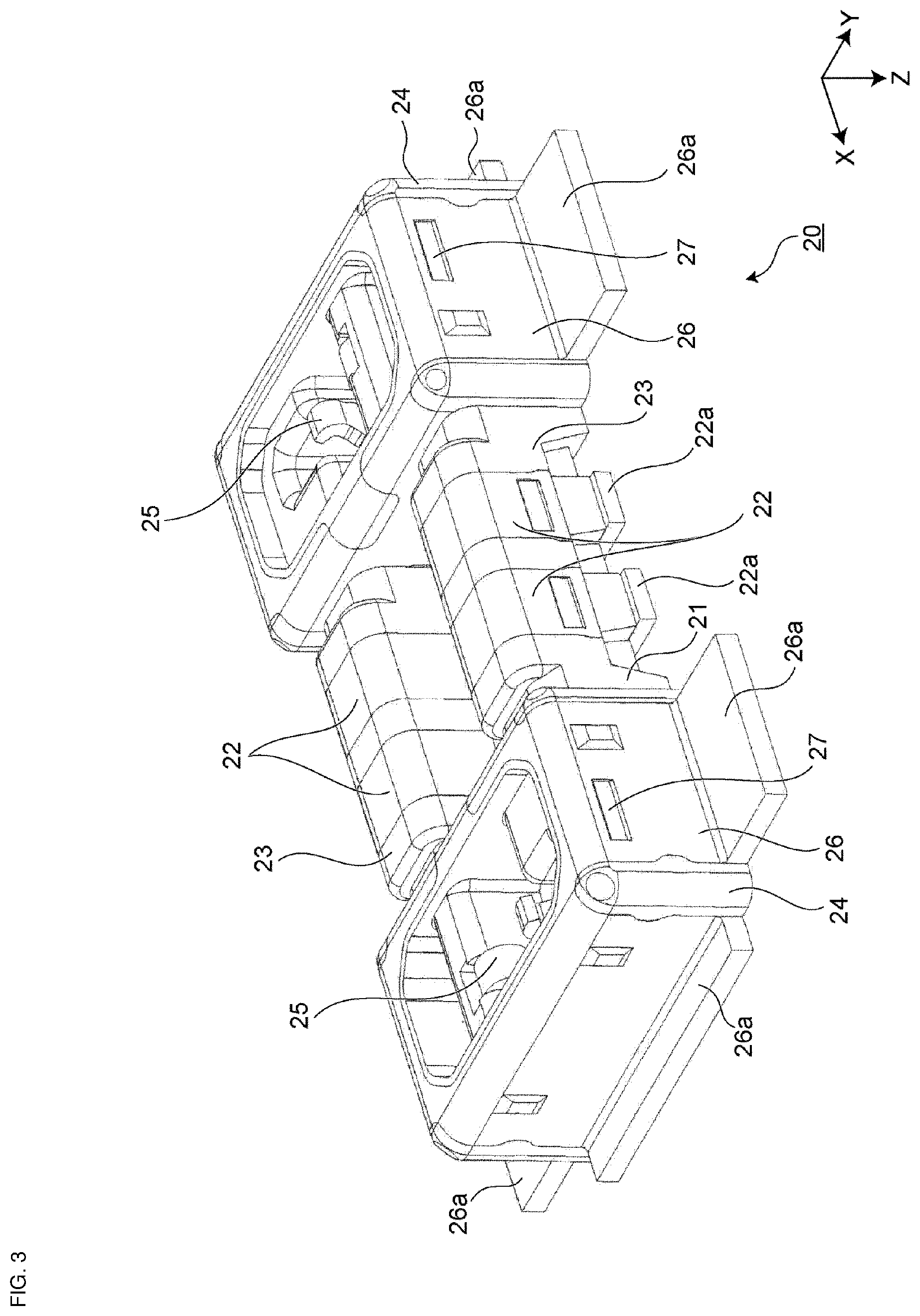 Patent US12603453 Figure 3 – Electrical connector and electrical connector set having the electrical connector