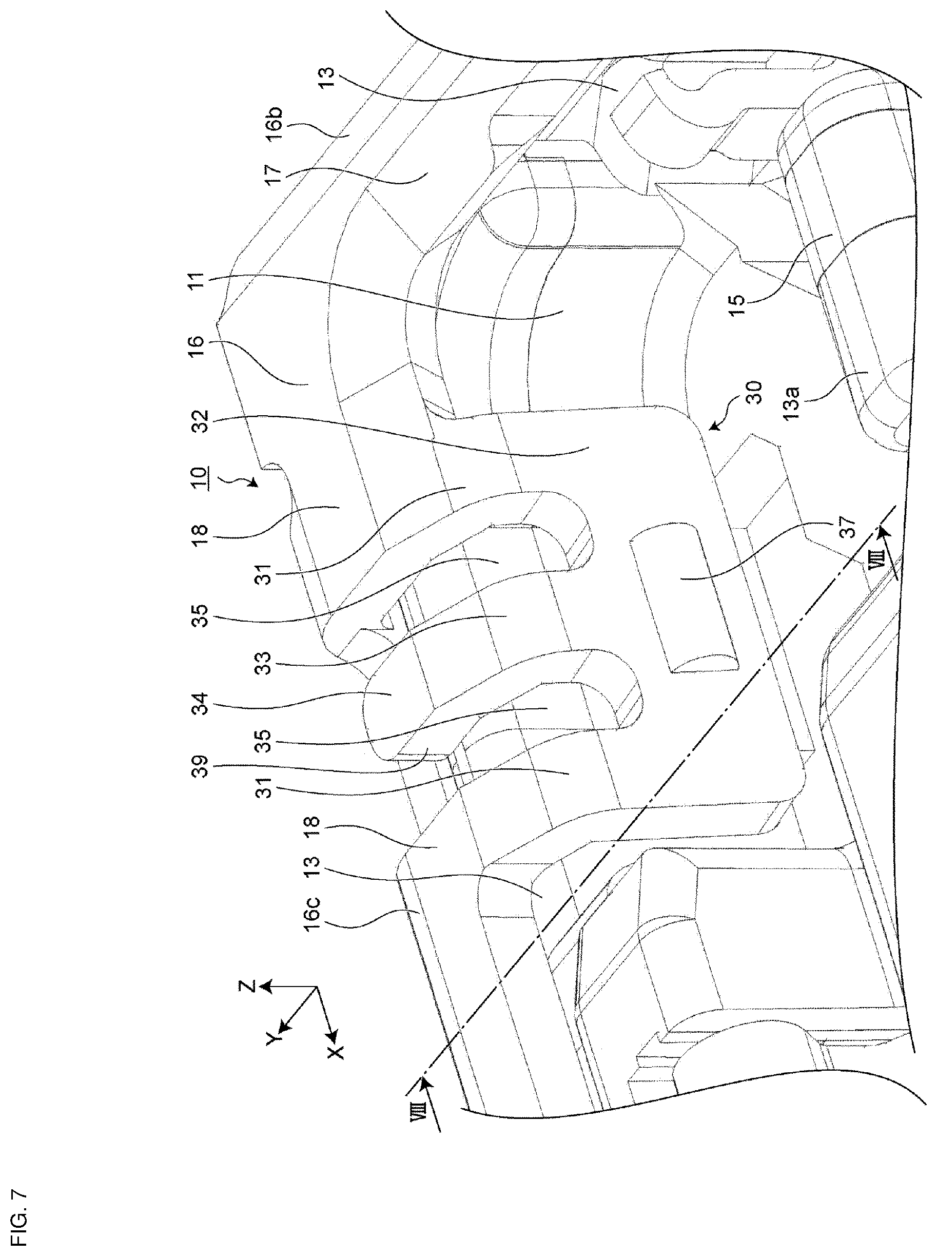 Patent US12603453 Figure 7 – Electrical connector and electrical connector set having the electrical connector