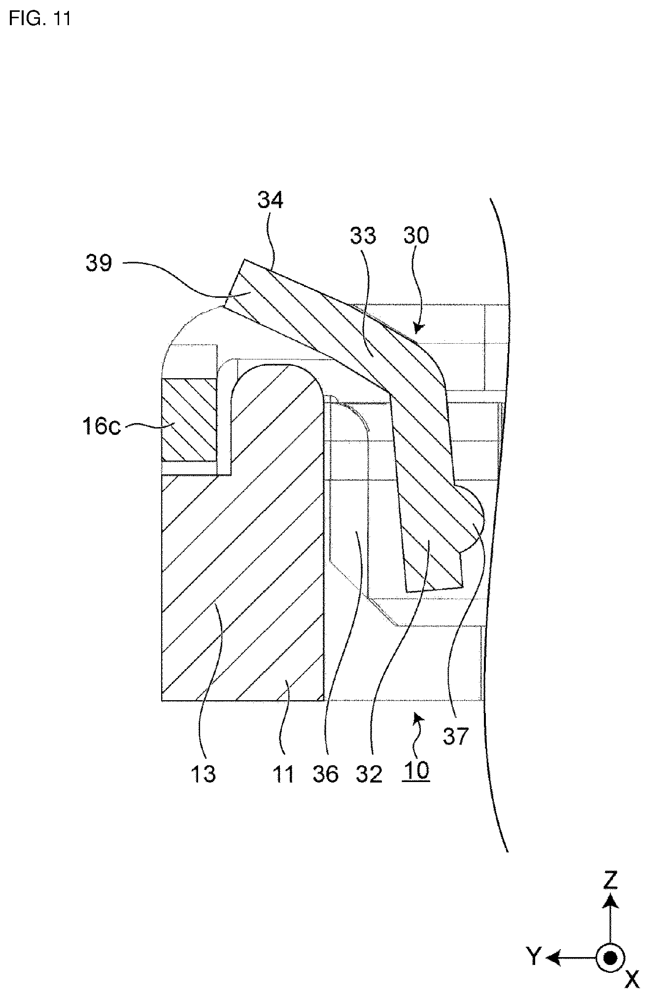 Patent US12603453 Figure 11 – Electrical connector and electrical connector set having the electrical connector