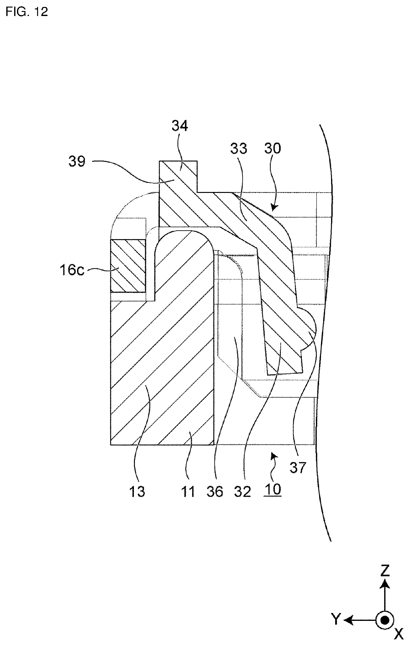 Patent US12603453 Figure 12 – Electrical connector and electrical connector set having the electrical connector
