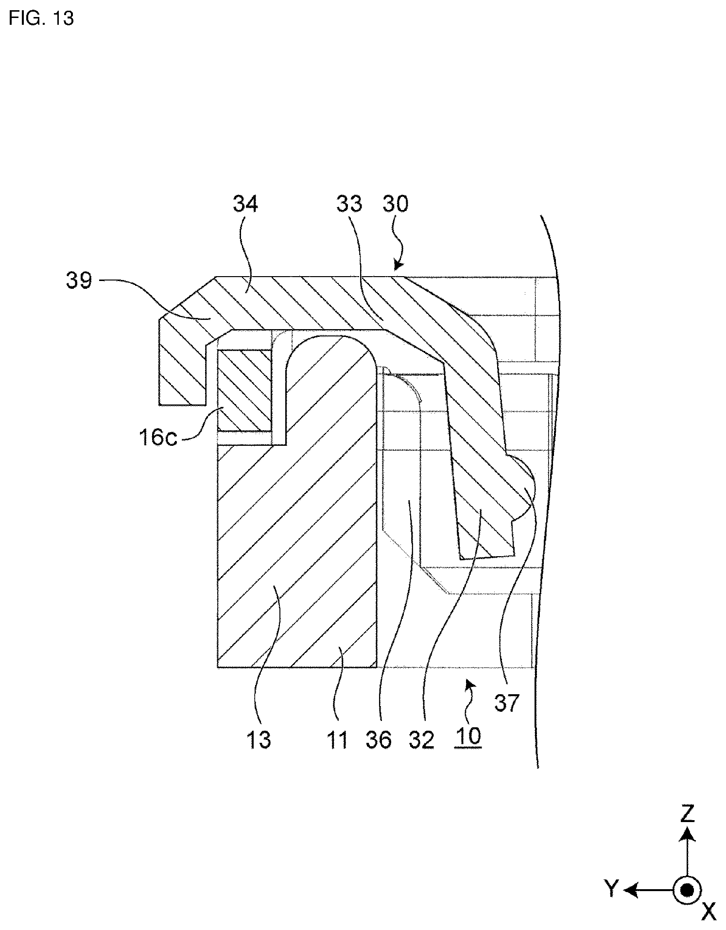 Patent US12603453 Figure 13 – Electrical connector and electrical connector set having the electrical connector