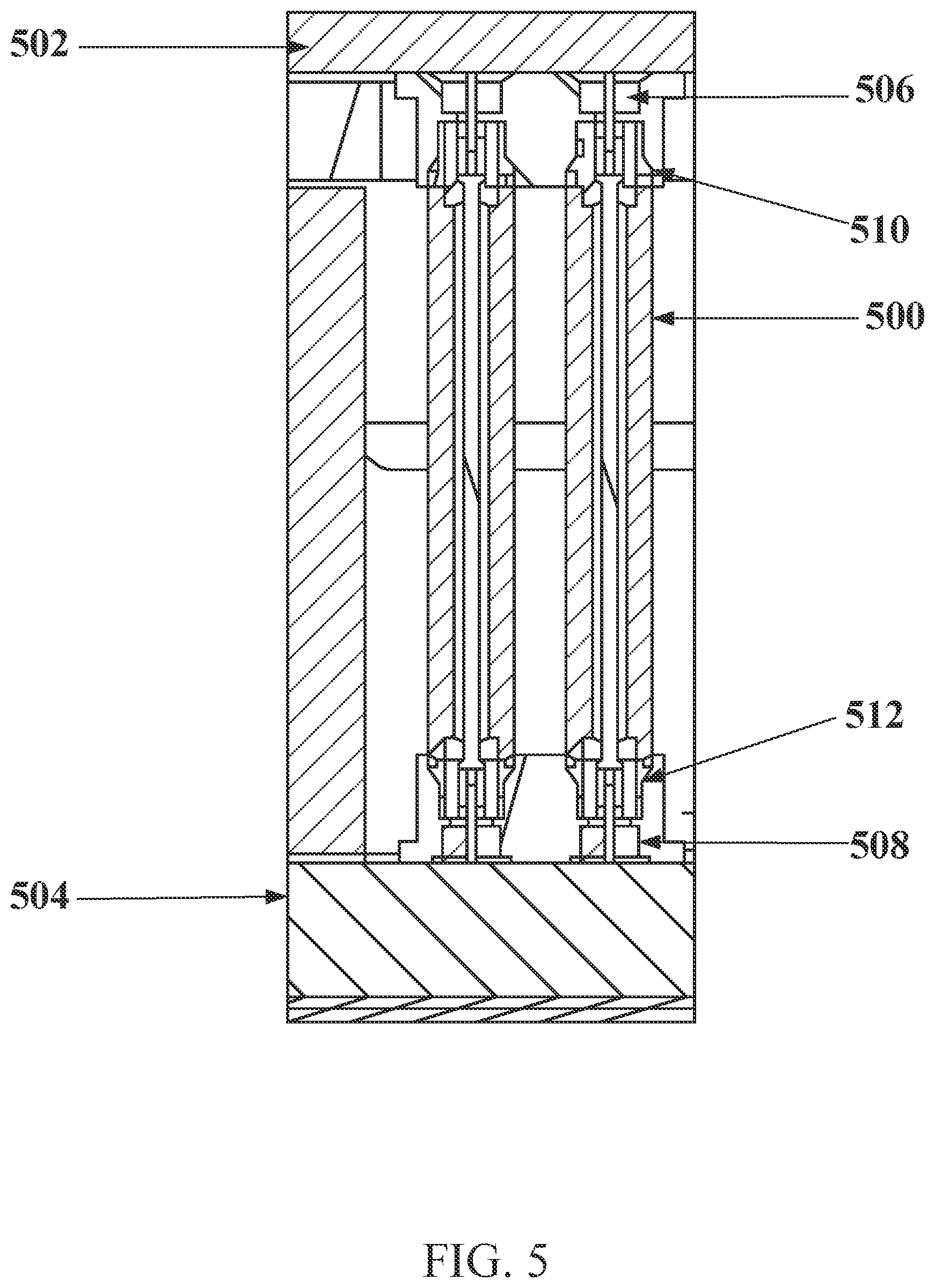Patent US12603466 Figure 5 – Axially adjustable length radio frequency interconnect