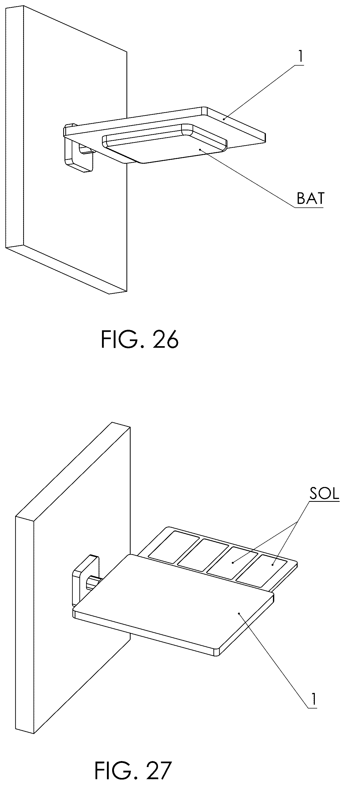 Patent US12603523 Figure 14 – Electronic charging shelf system