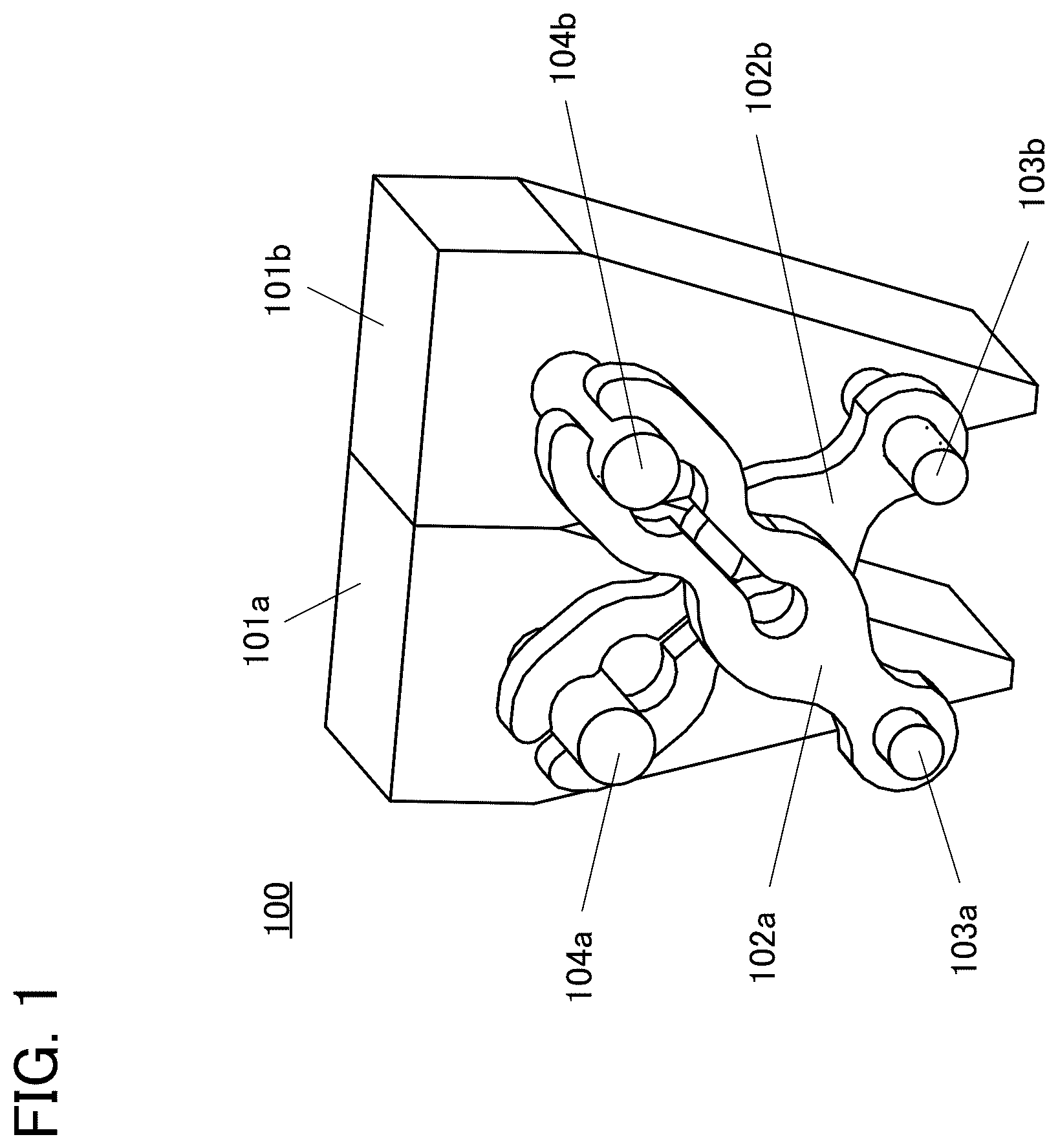 Patent US12603948 Figure 1 – Angle adjustment device, support, and display device
