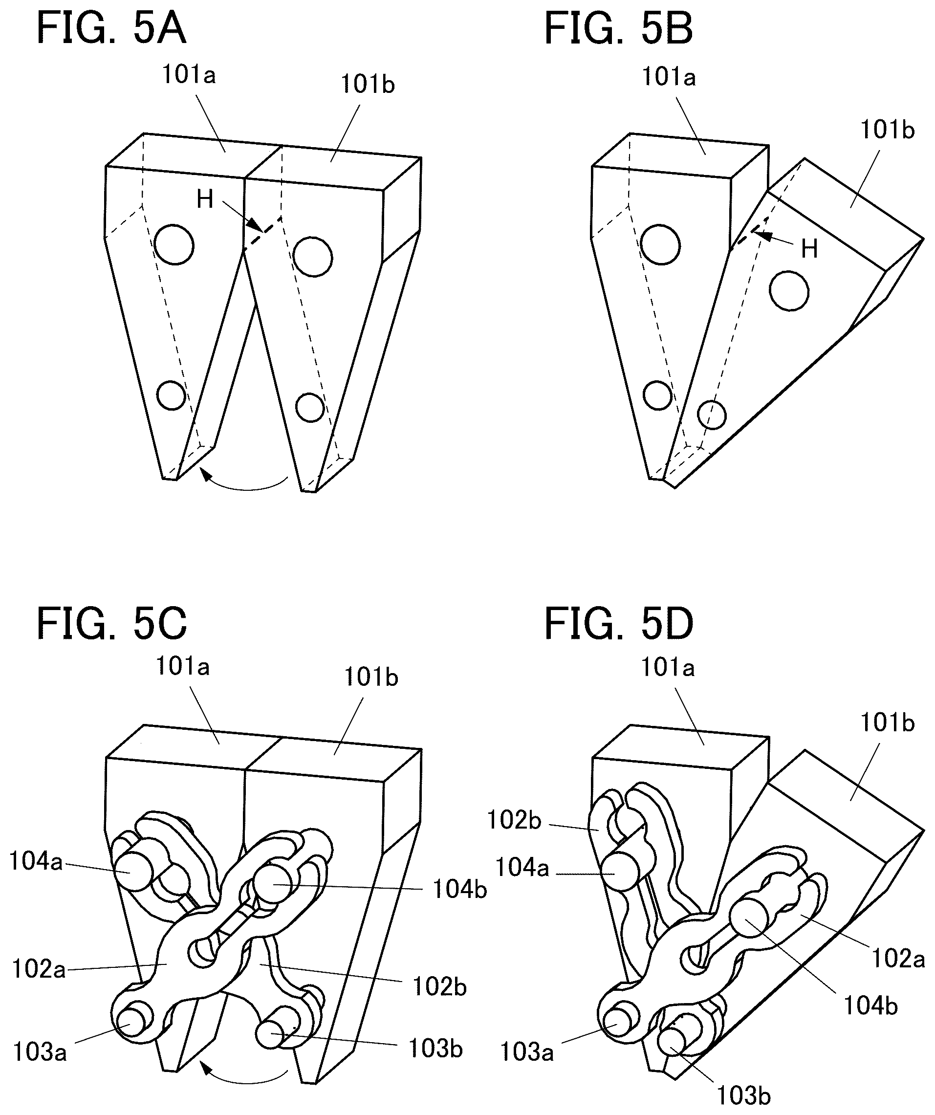 Patent US12603948 Figure 5 – Angle adjustment device, support, and display device