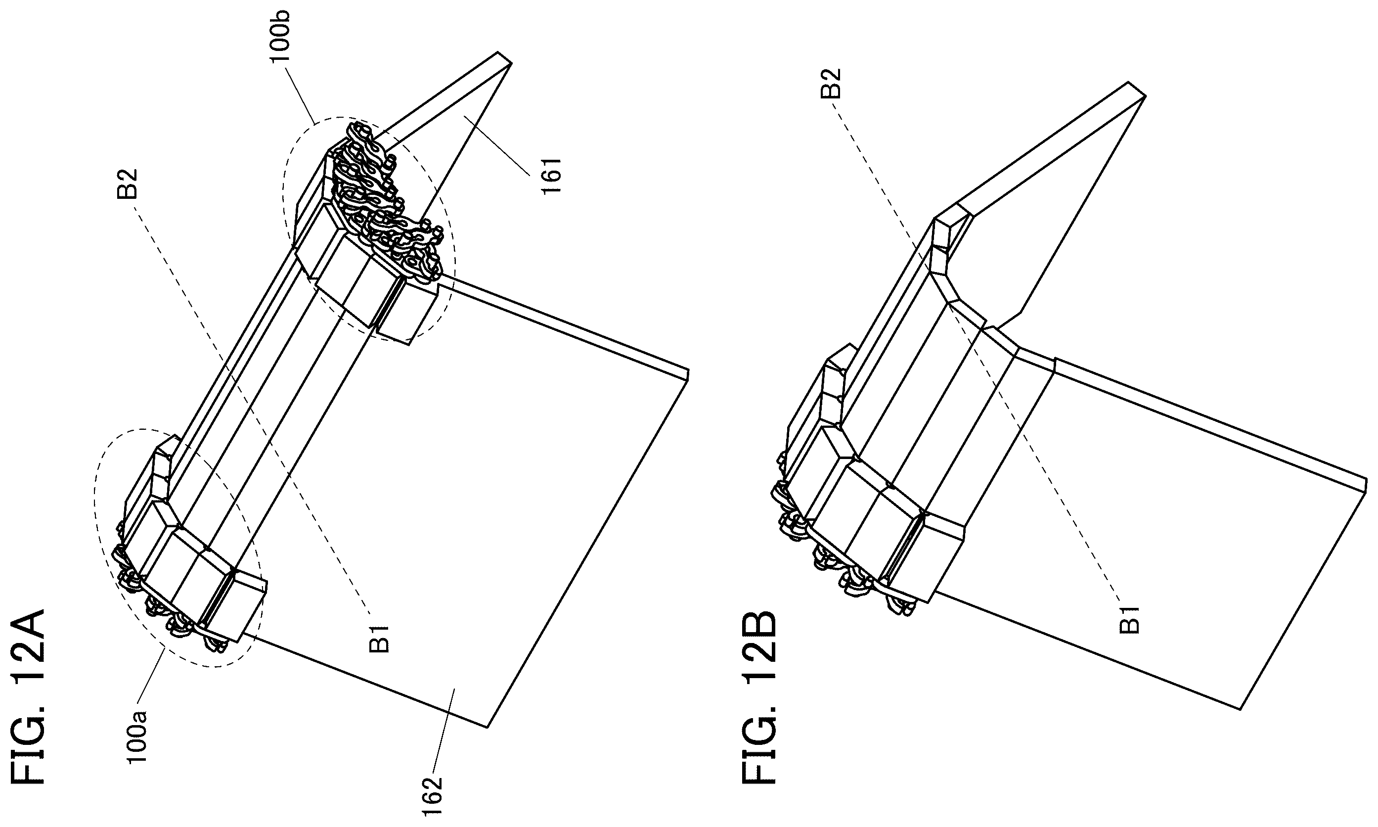Patent US12603948 Figure 12 – Angle adjustment device, support, and display device