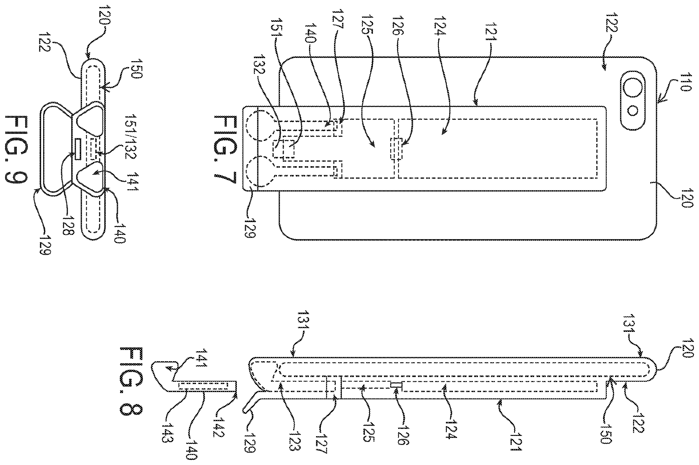 Patent US12610003 Figure 3 – Attachment module for coupling at least one wireless earphone with a mobile device