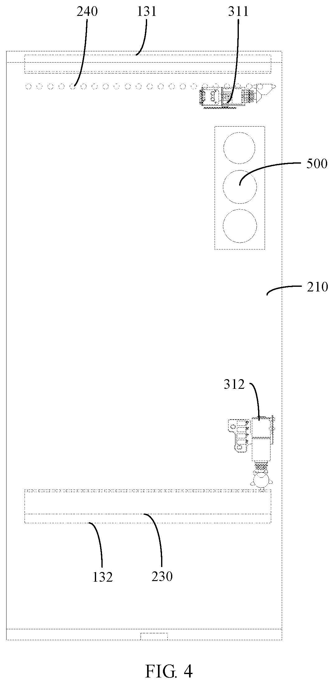 Patent US12610004 Figure 3 – Electronic device with slidable flexible display screen