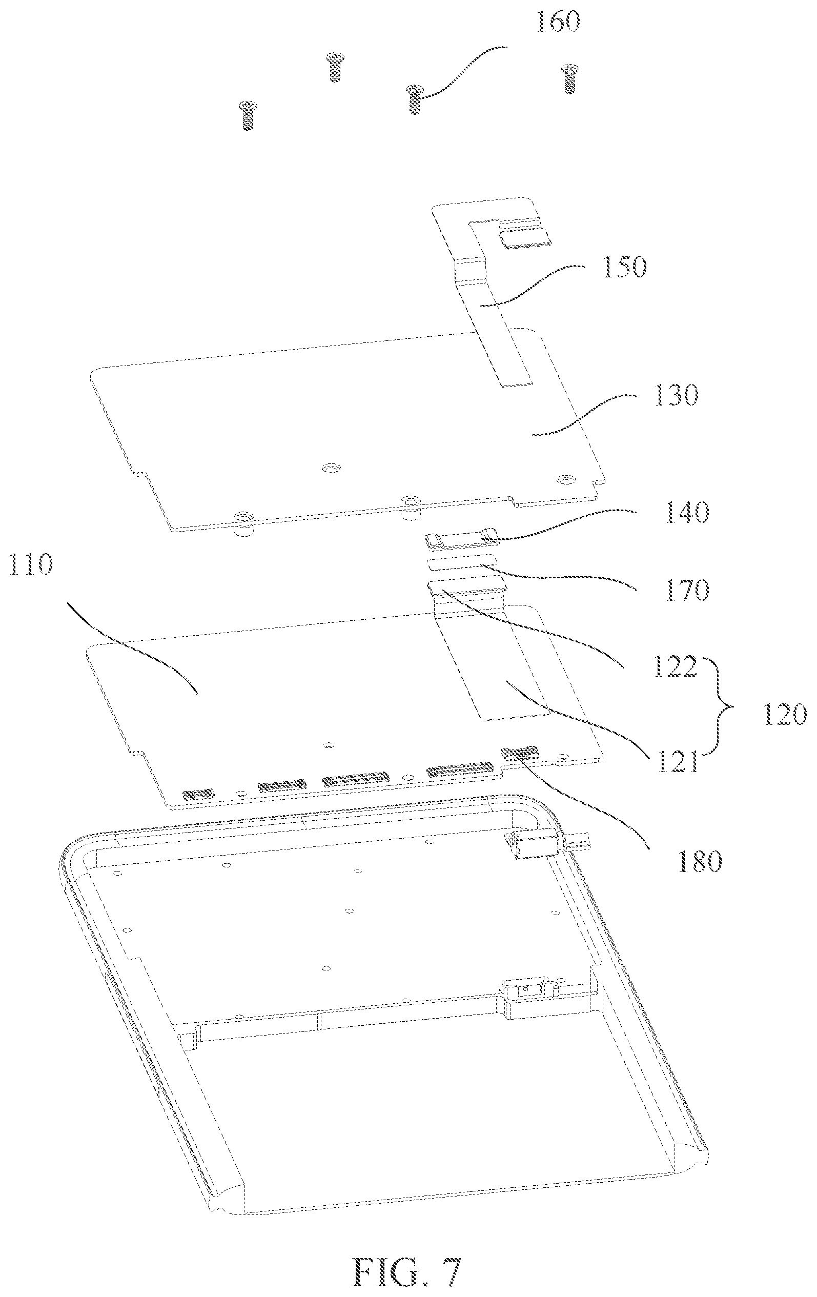 Patent US12610005 Figure 7 – Circuit board component and electronic device
