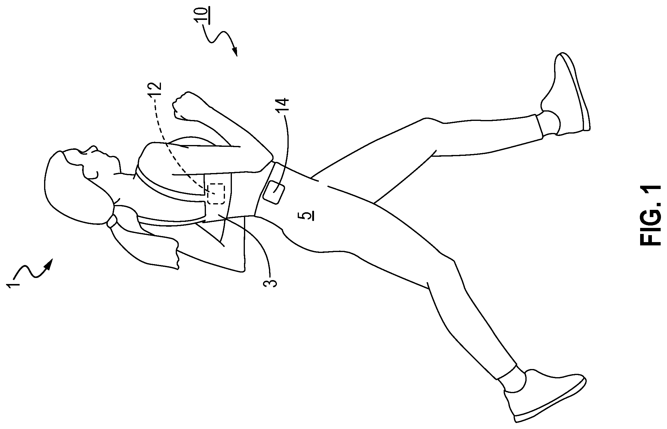 Patent US12610006 Figure 1 – Personal safety system
