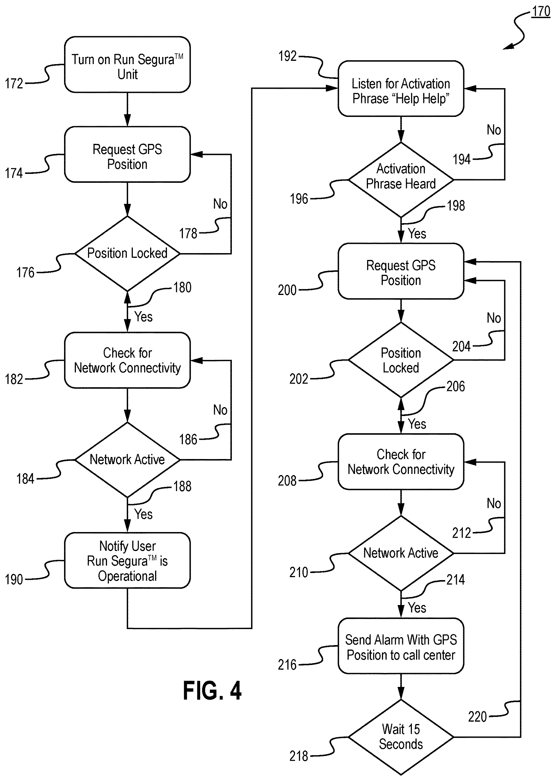 Patent US12610006 Figure 4 – Personal safety system