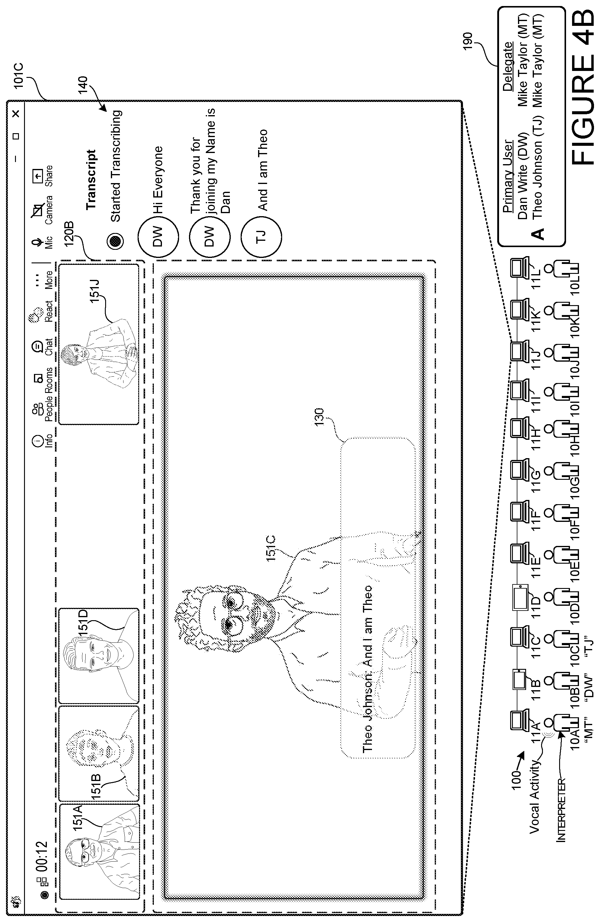 Patent US12610020 Figure 8 – Equitable presence of communication session attendees