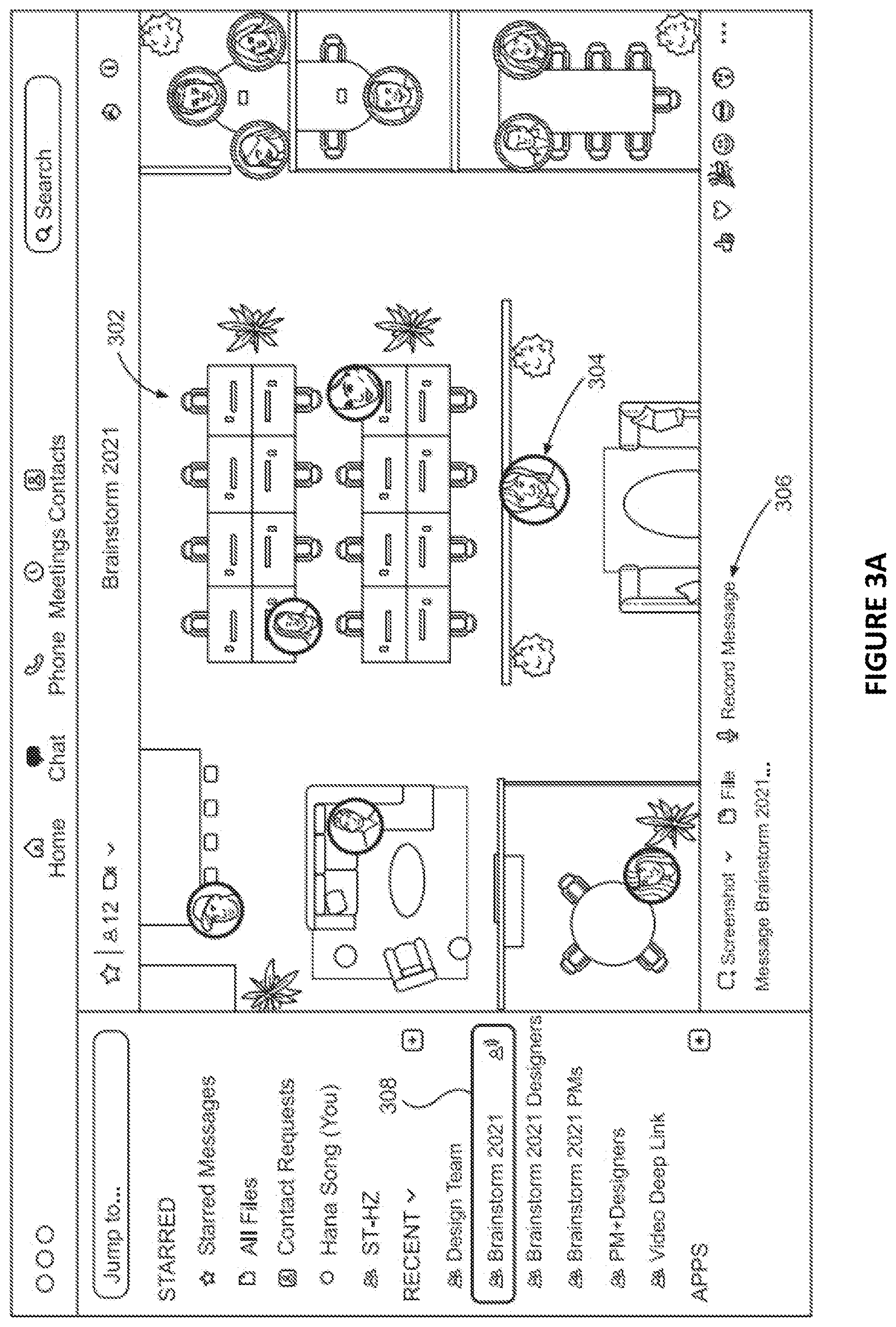 Patent US12610024 Figure 4 – Dynamic background selection in a chat interface