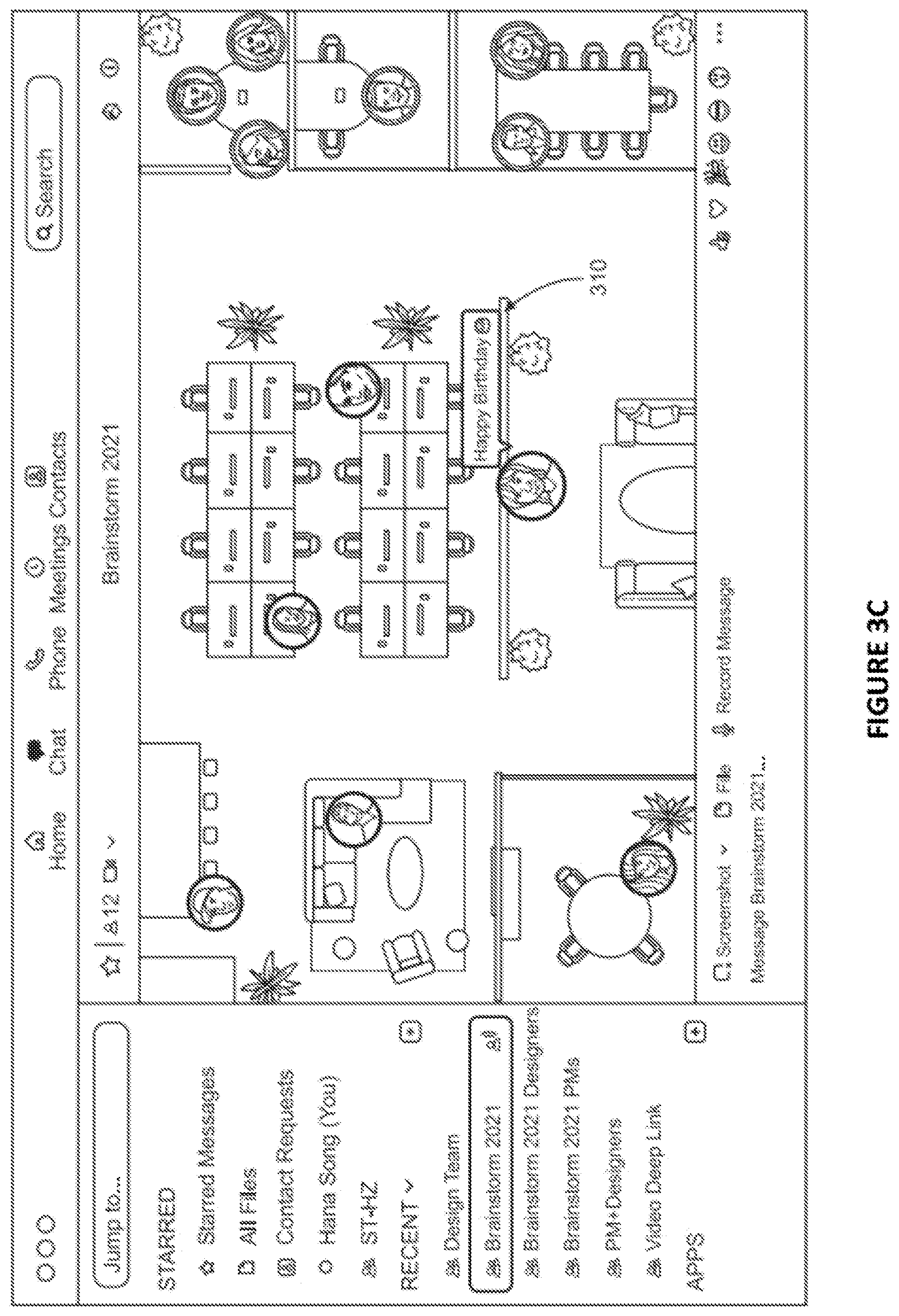 Patent US12610024 Figure 6 – Dynamic background selection in a chat interface