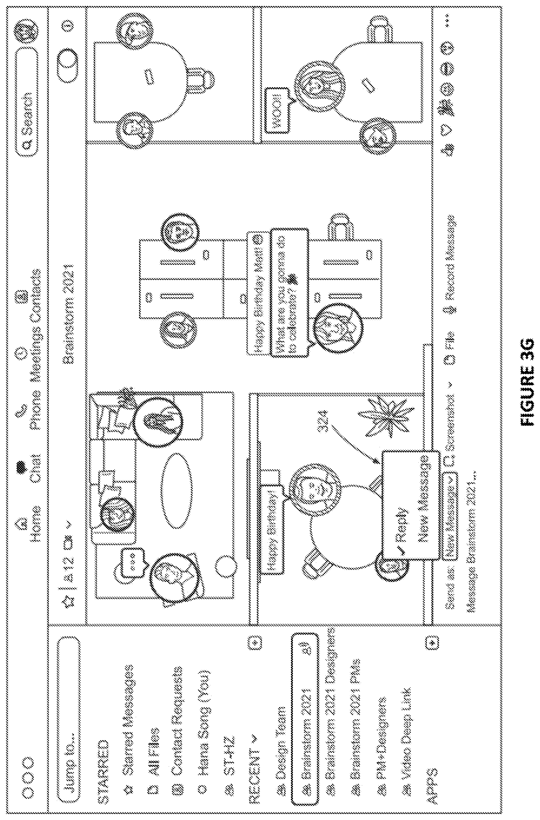 Patent US12610024 Figure 10 – Dynamic background selection in a chat interface