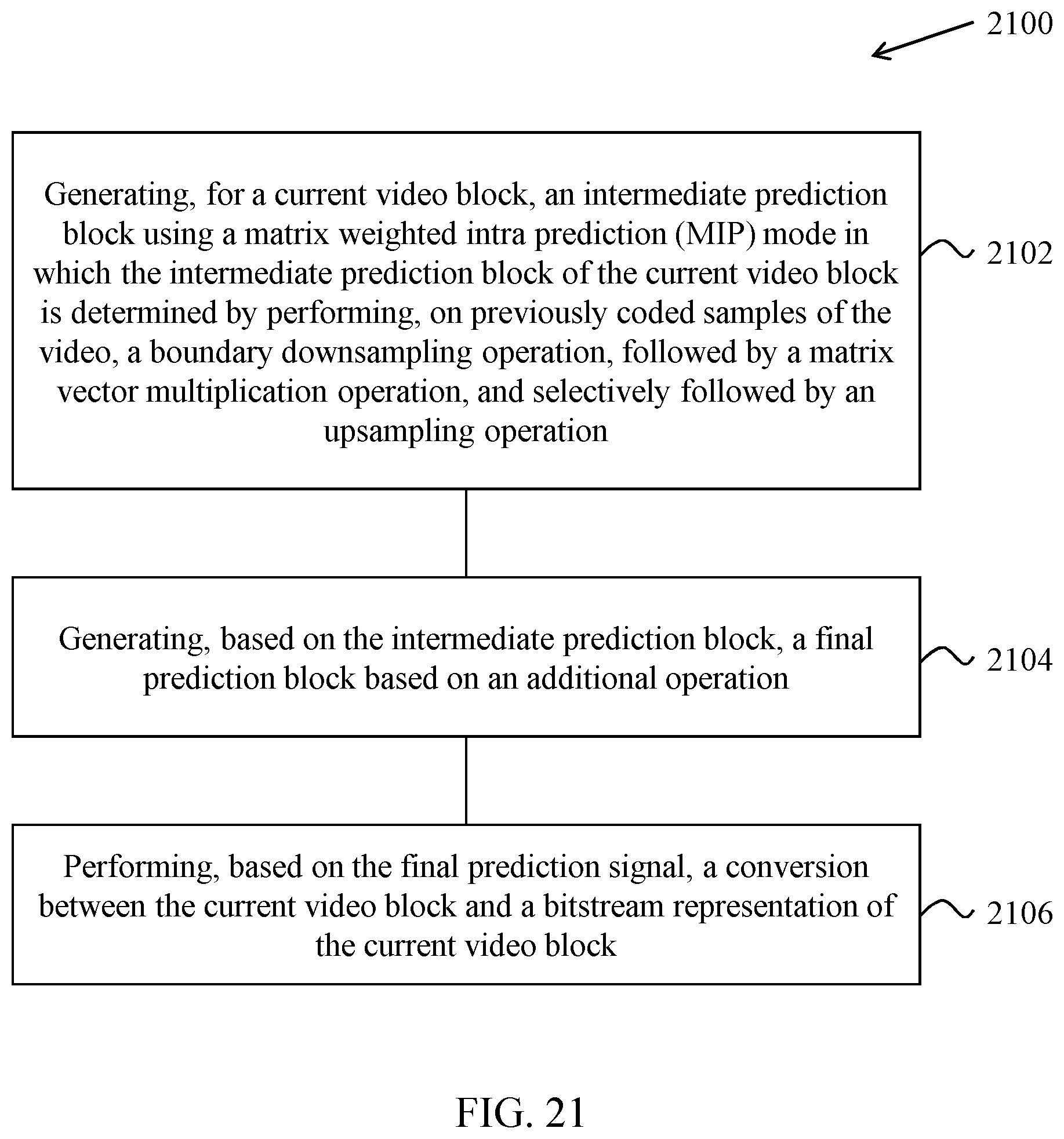 Patent US12610037 Figure 19 – Matrix derivation in intra coding mode