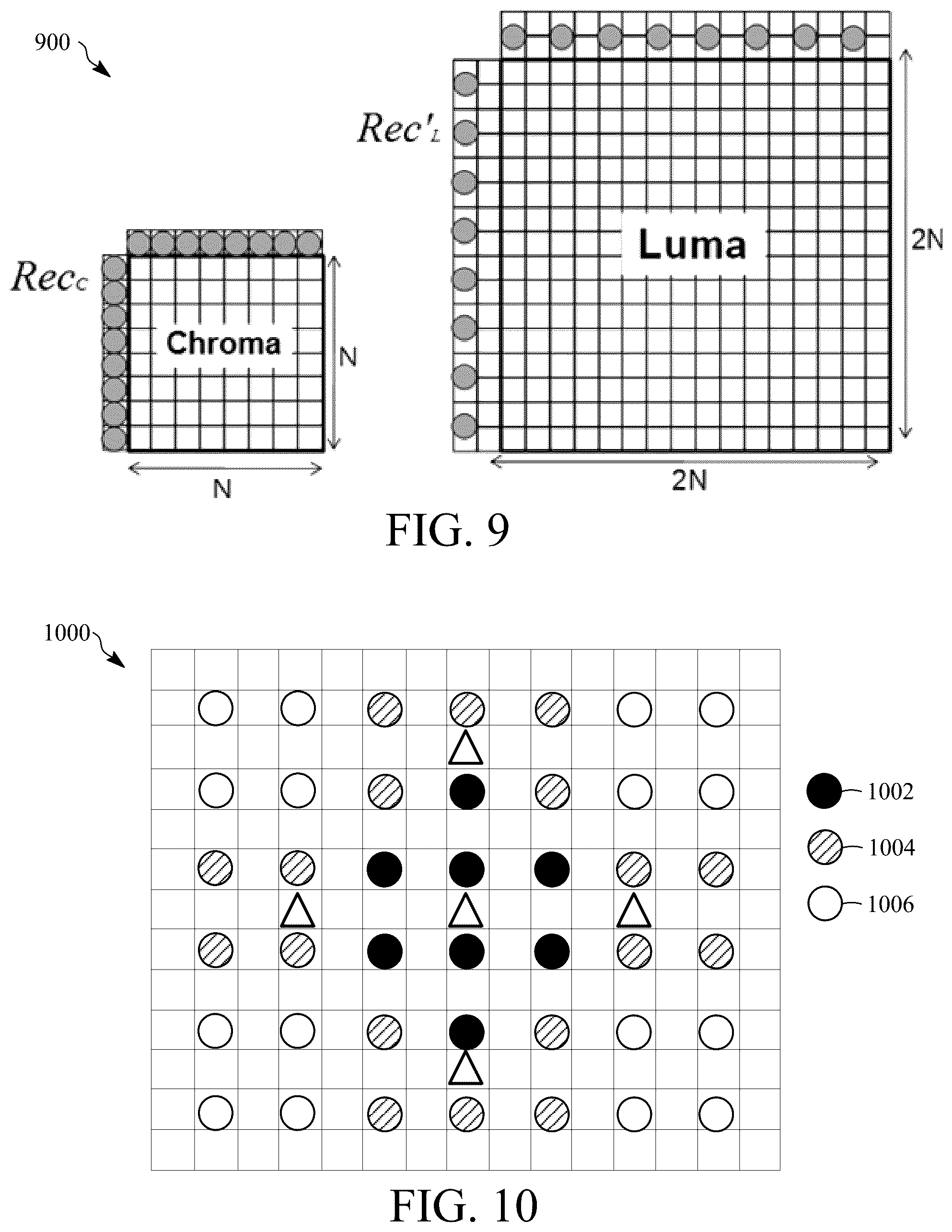 Patent US12610046 Figure 8 – Tap-constrained convolutional cross-component model prediction
