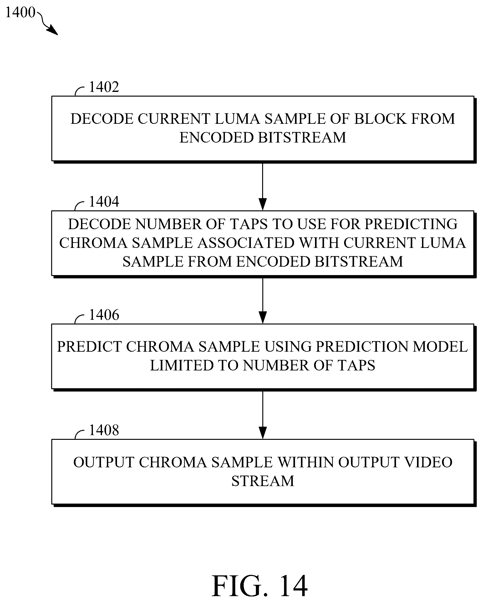 Patent US12610046 Figure 11 – Tap-constrained convolutional cross-component model prediction