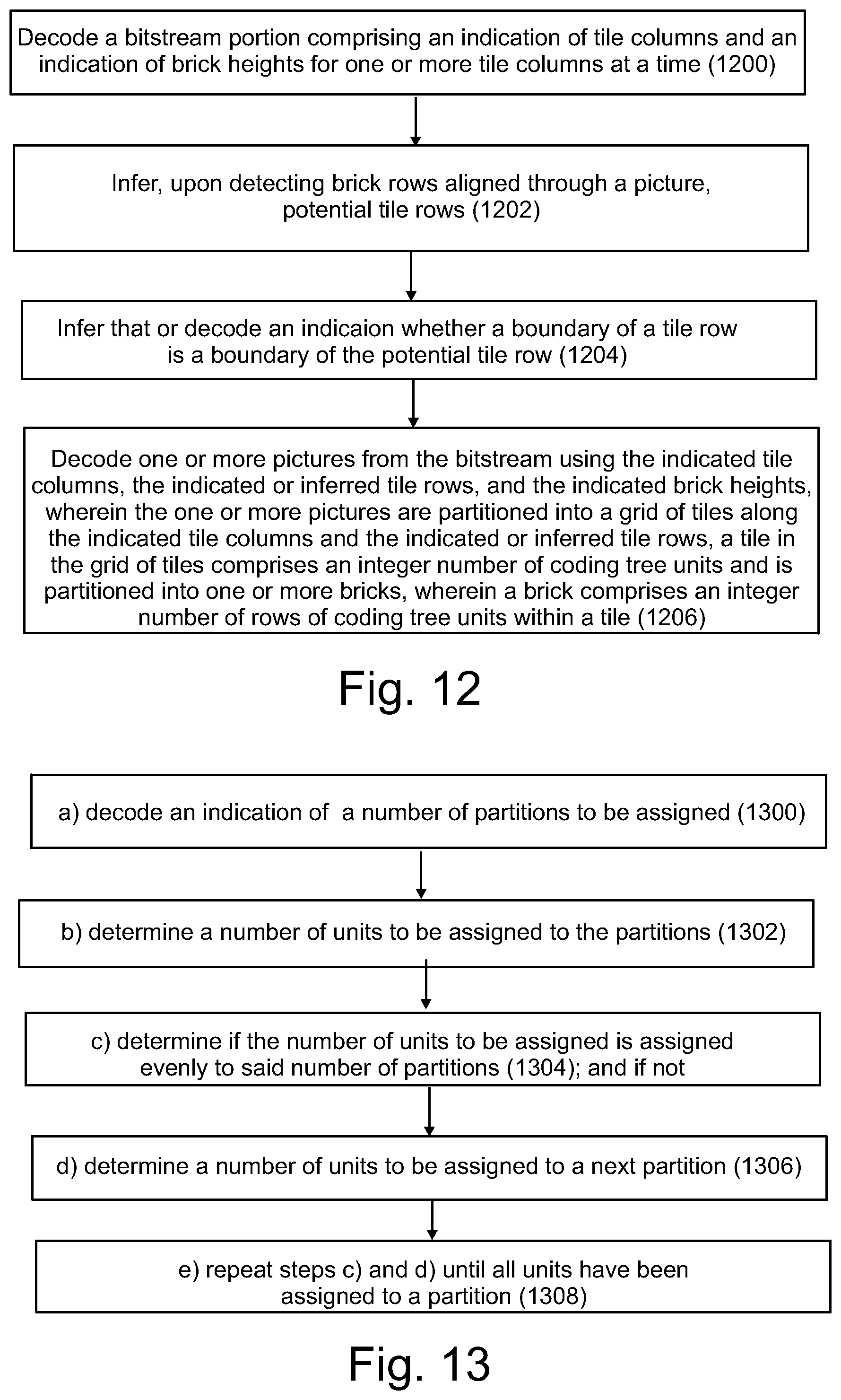 Patent US12610048 Figure 10 – Apparatus and a method for video coding and decoding using explicitly sized and evenly sized partitions with corresponding scan orders