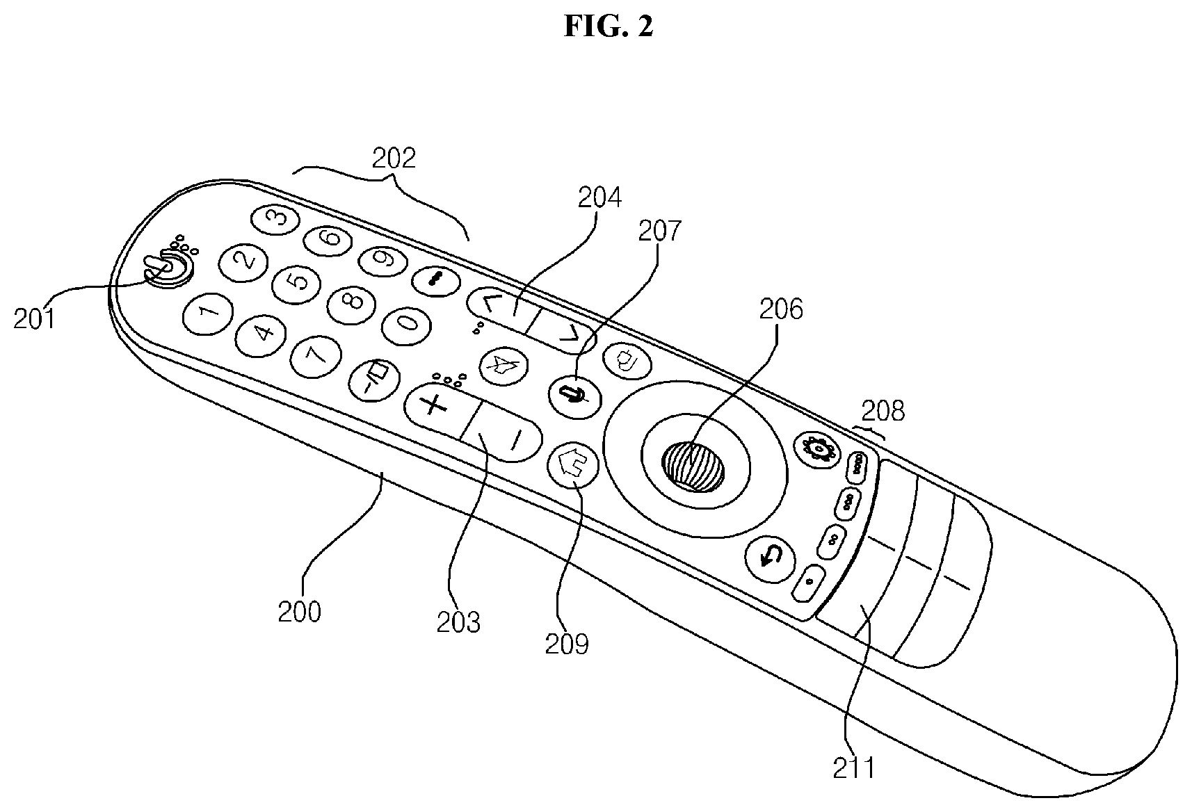 Patent US12610103 Figure 2 – Remote control device and image display device having same