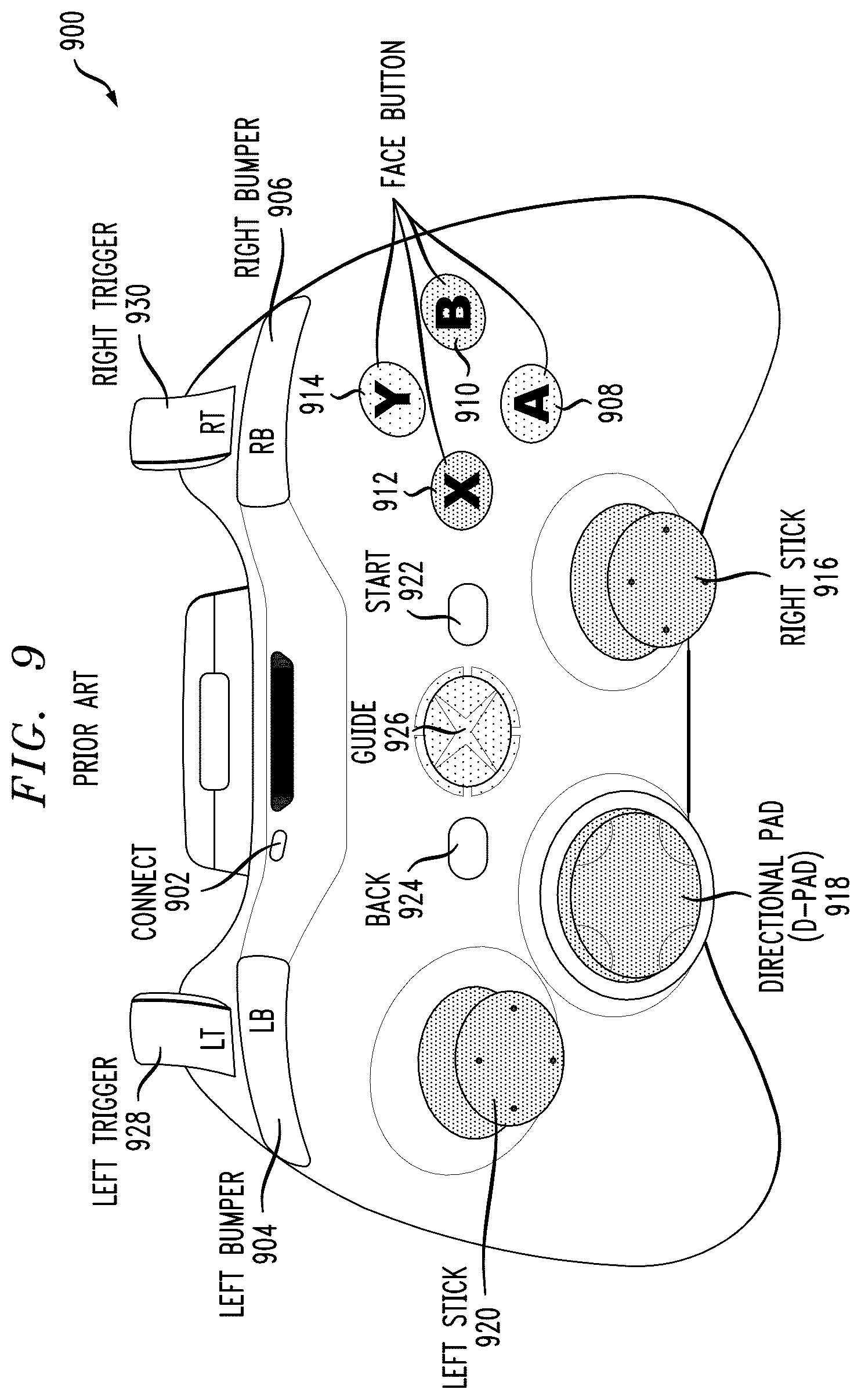 Patent US12610104 Figure 9 – User interface with content filtering and/or social networking integration