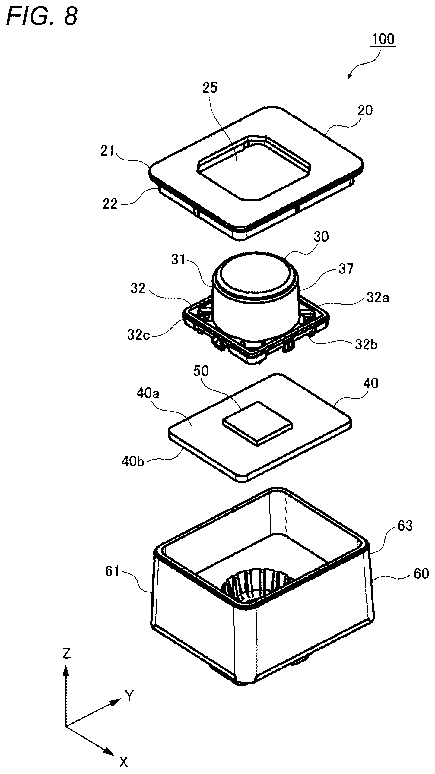 Patent US12610114 Figure 8 – Vehicular camera