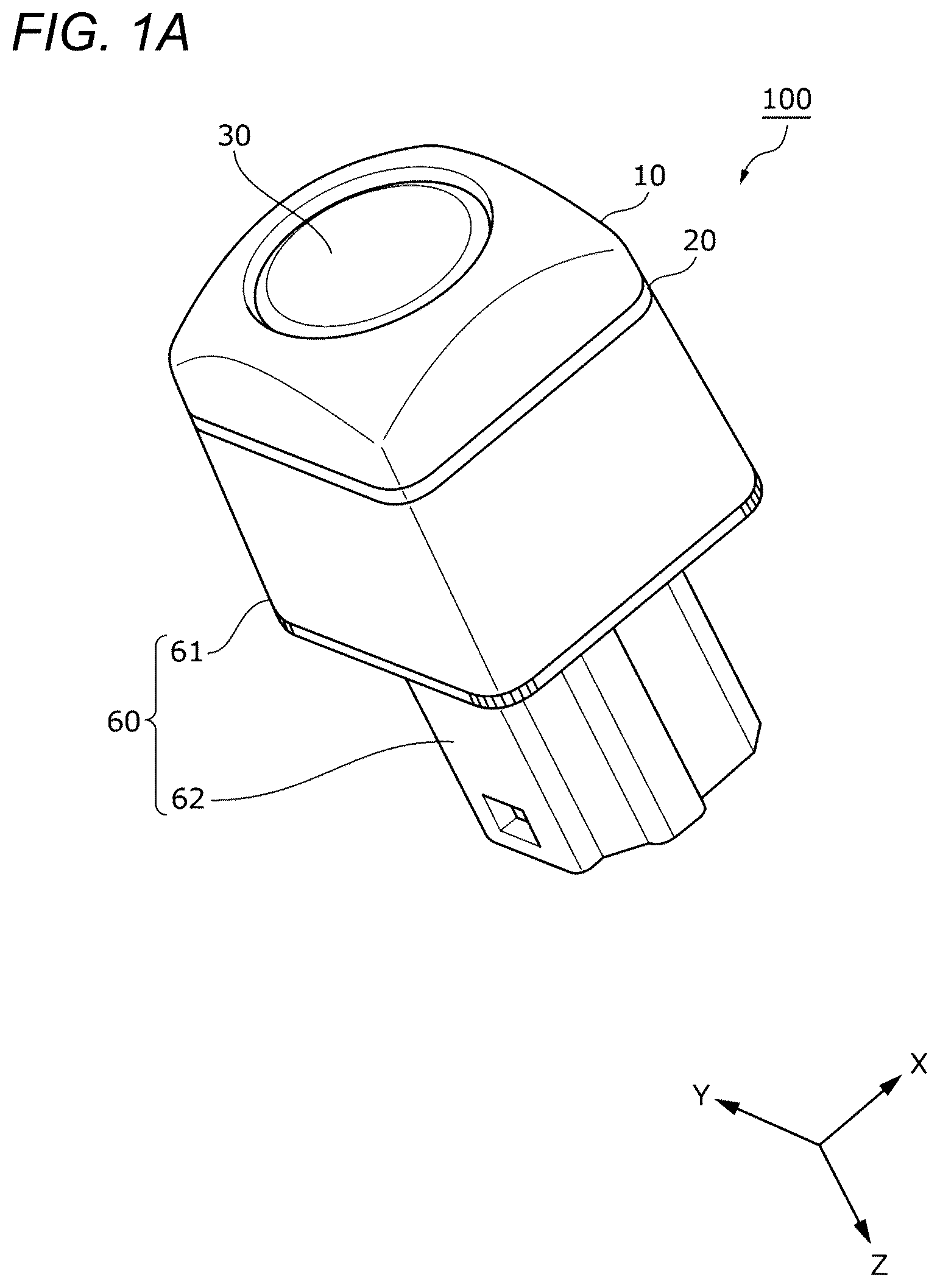 Patent US12610115 Figure 1 – Vehicular camera