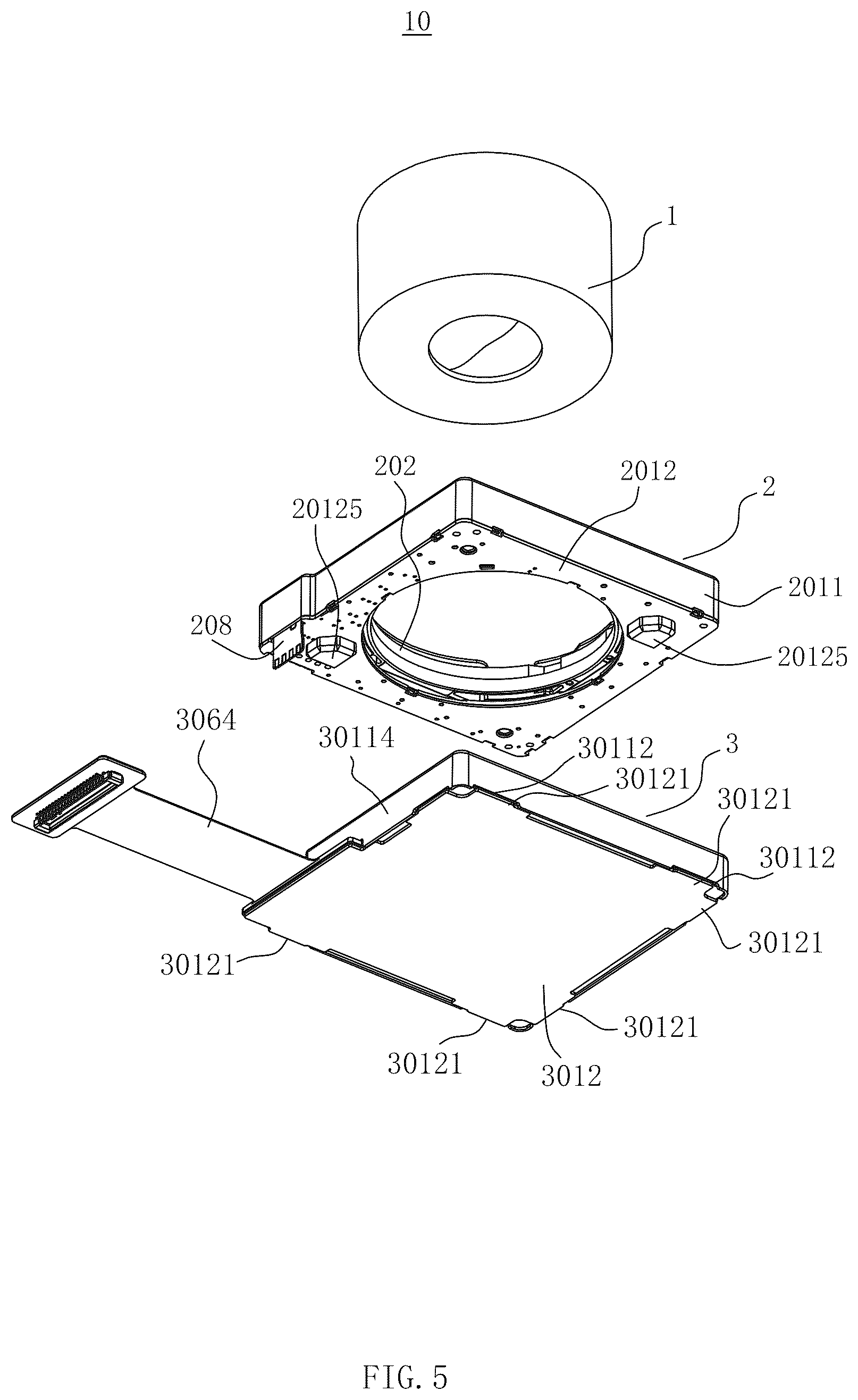 Patent US12610119 Figure 4 – Camera device comprising anti-shake module and focusing module