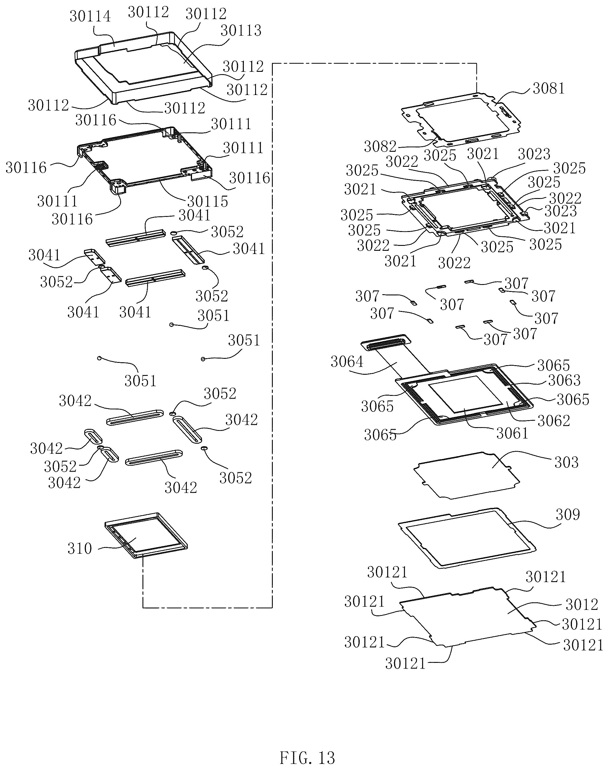 Patent US12610119 Figure 10 – Camera device comprising anti-shake module and focusing module