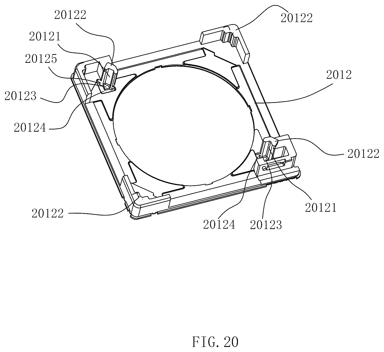 Patent US12610119 Figure 15 – Camera device comprising anti-shake module and focusing module