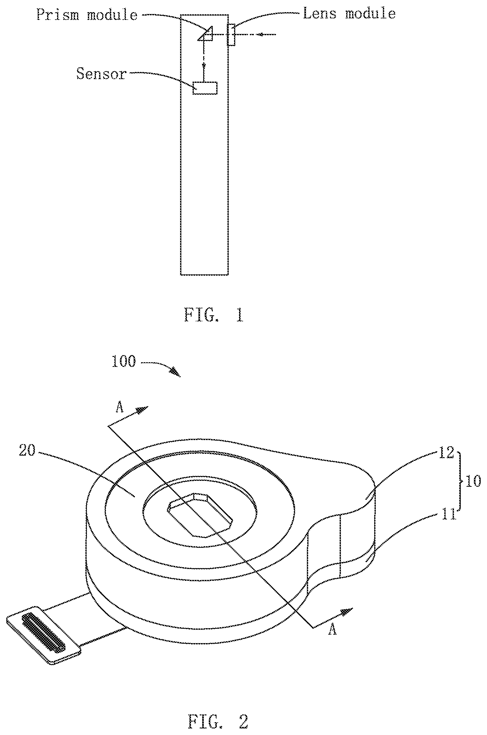 Patent US12610121 Figure 1 – Camera module and electronic device