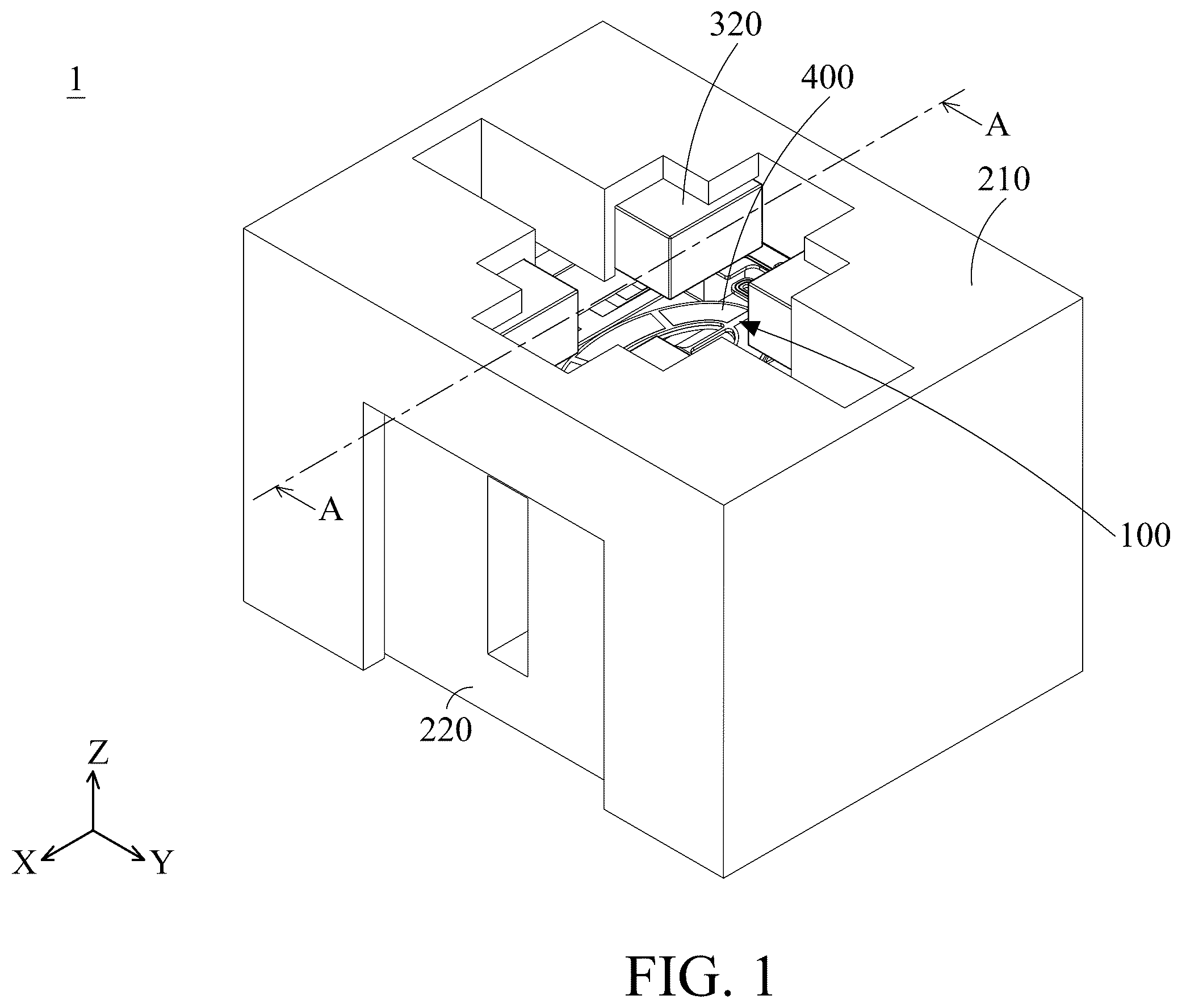 Patent US12610122 Figure 1 – Optical system