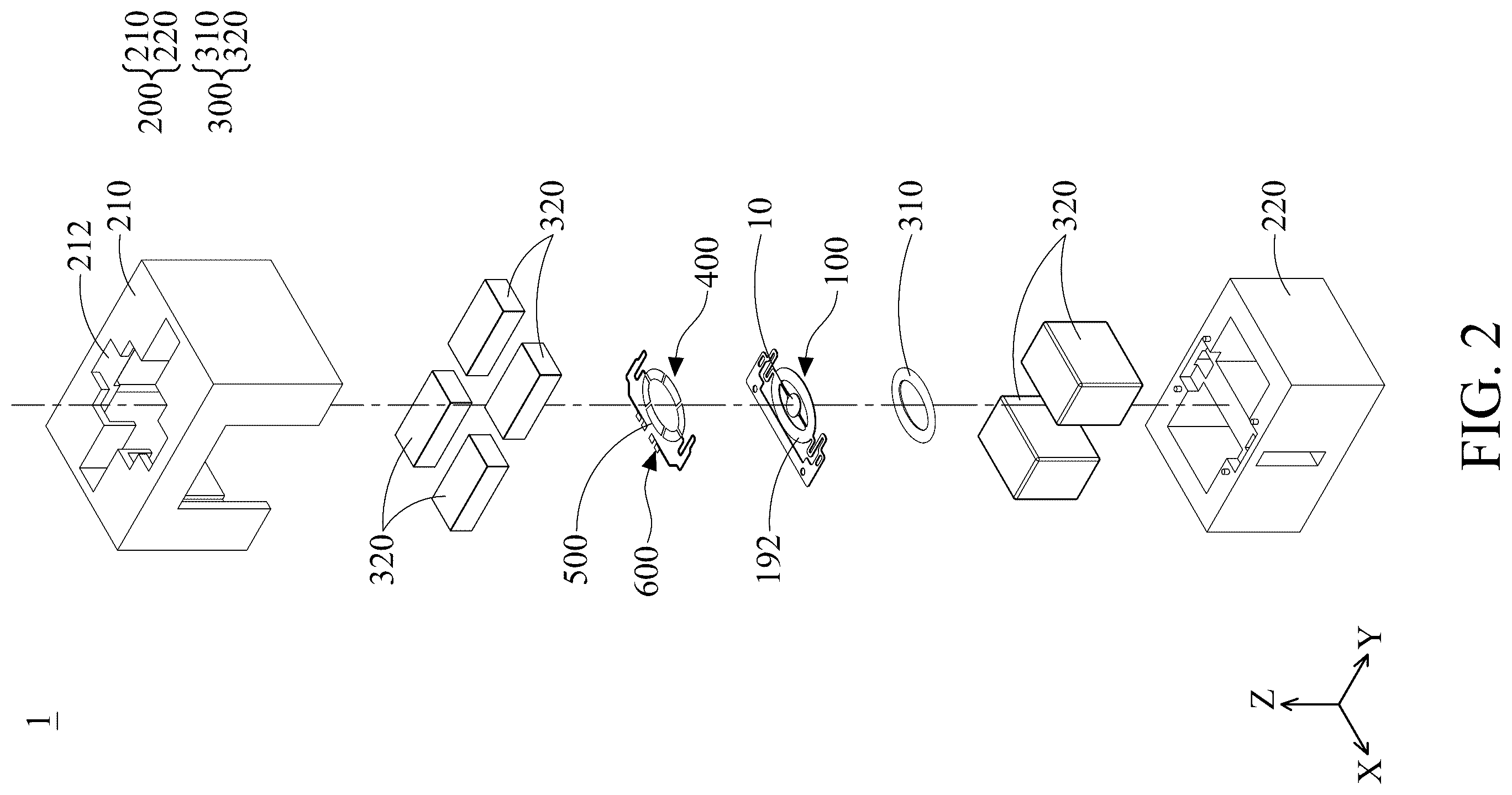 Patent US12610122 Figure 2 – Optical system