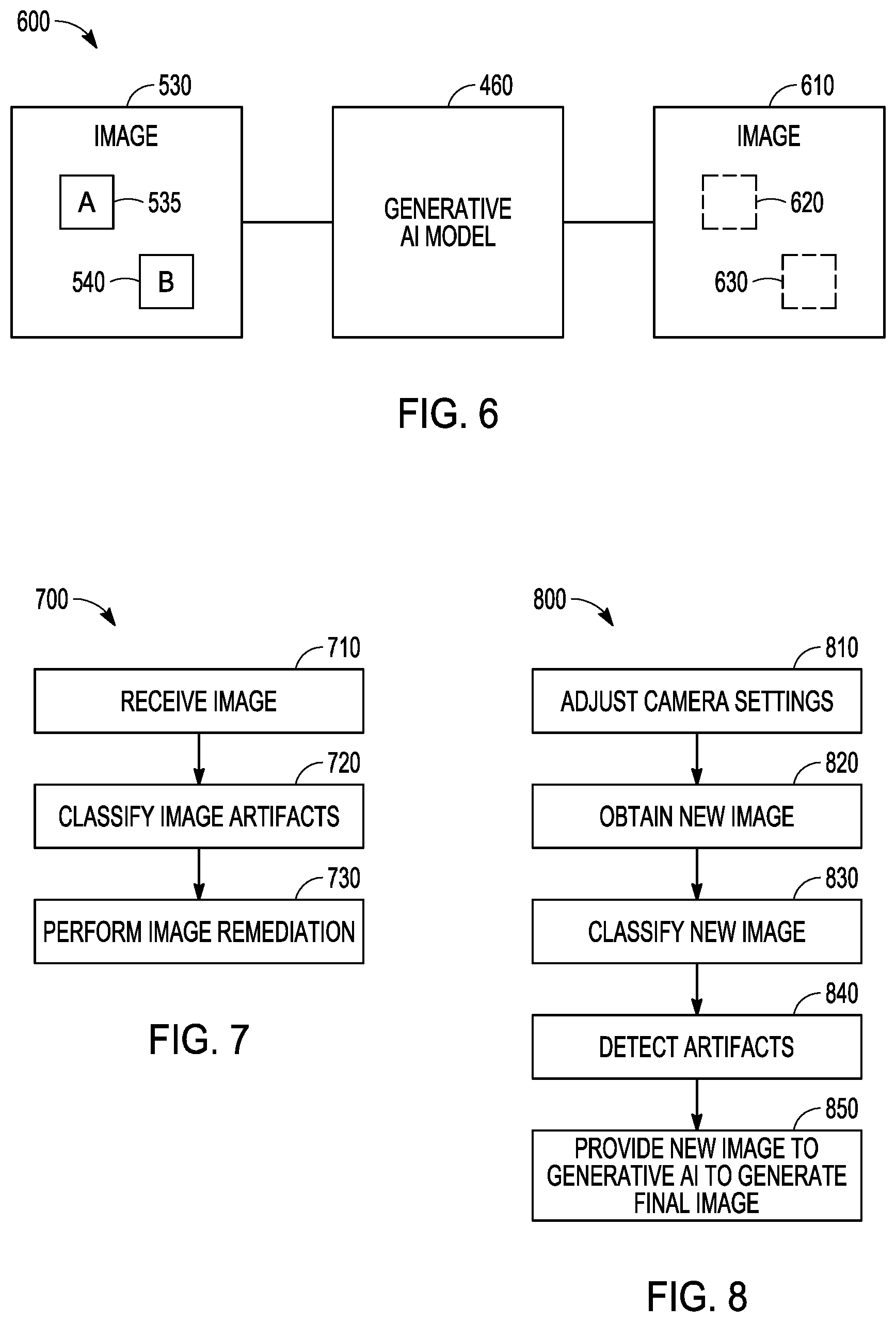Patent US12610124 Figure 5 – Image capture with artifact remediation