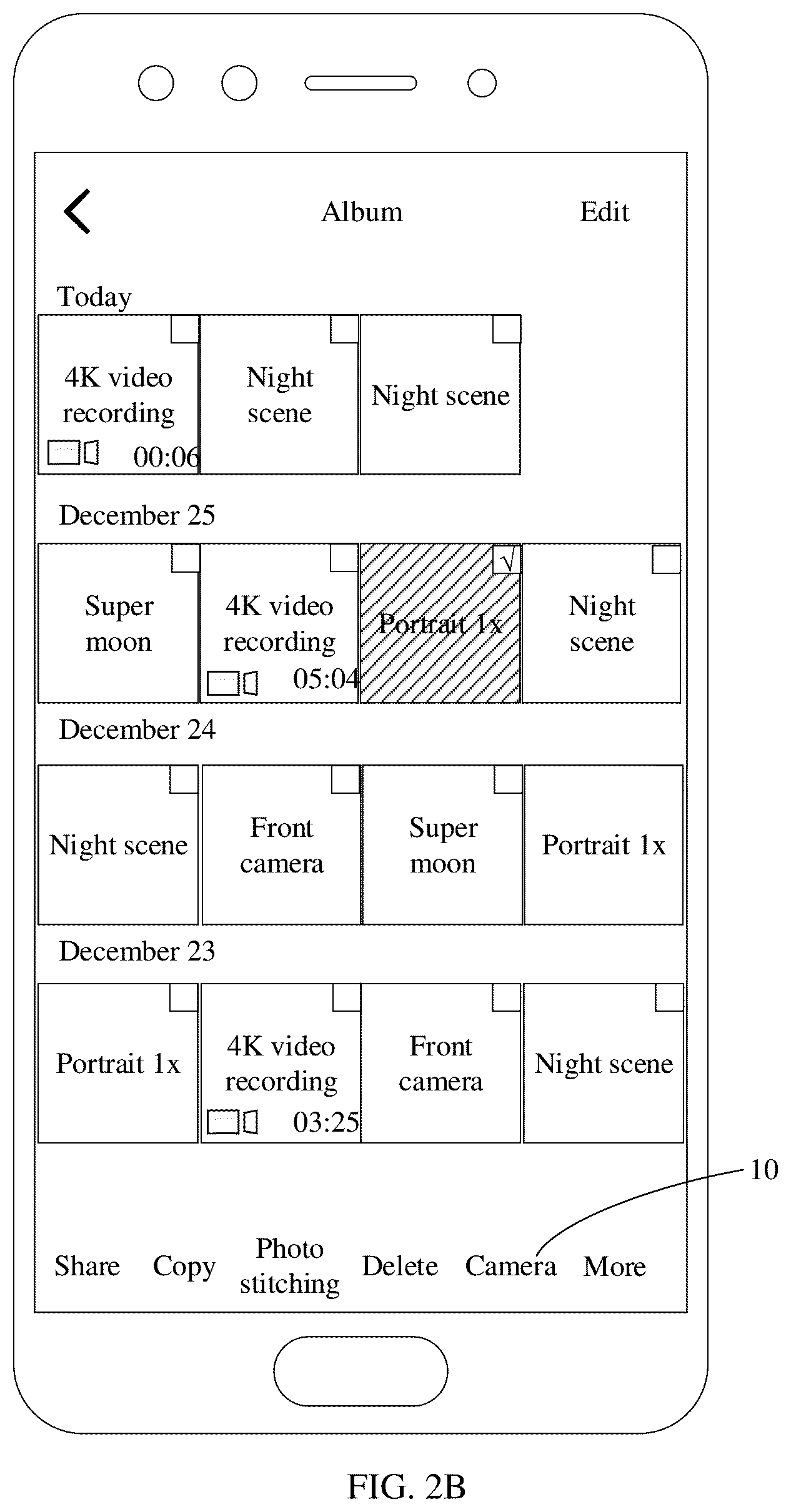 Patent US12610133 Figure 3 – Photographing interface display method and apparatus, electronic device, and medium