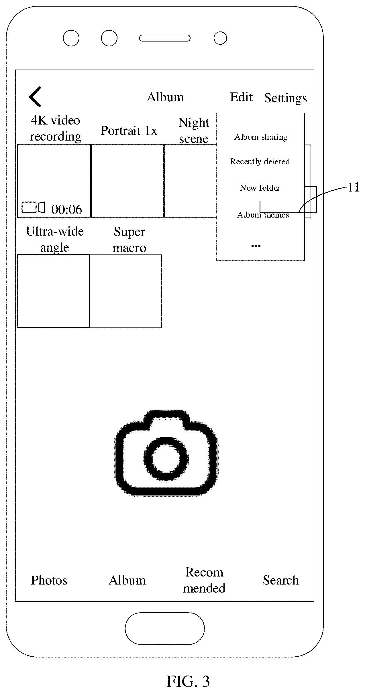 Patent US12610133 Figure 4 – Photographing interface display method and apparatus, electronic device, and medium