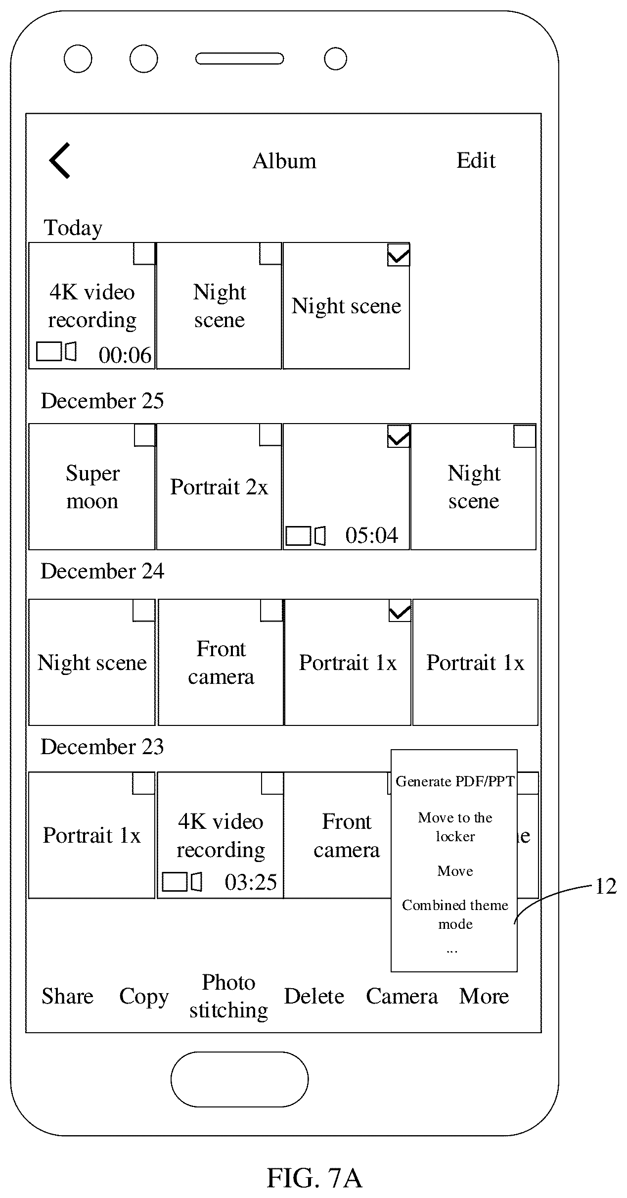Patent US12610133 Figure 10 – Photographing interface display method and apparatus, electronic device, and medium