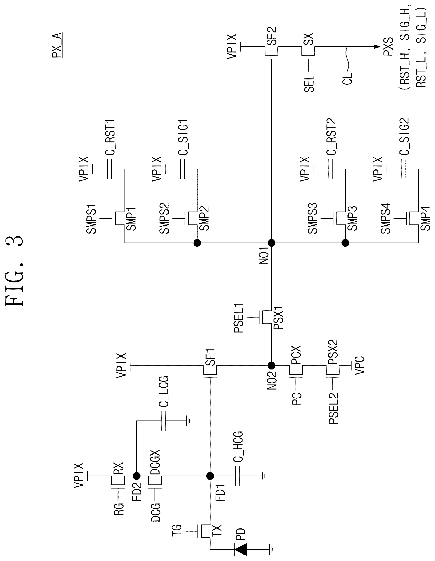 Patent US12610157 Figure 3 – Image sensor having high dynamic range