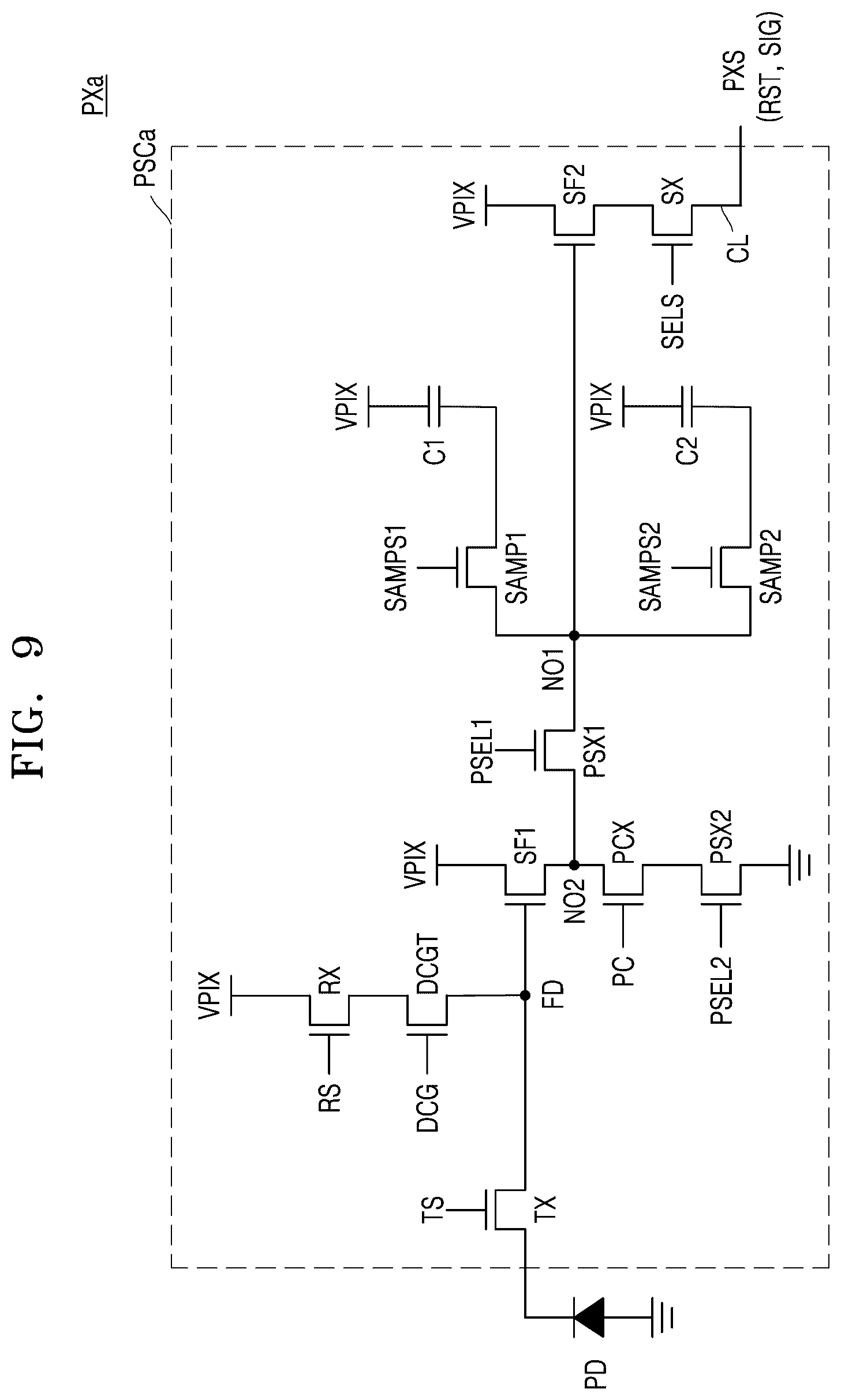 Patent US12610161 Figure 9 – Image sensor
