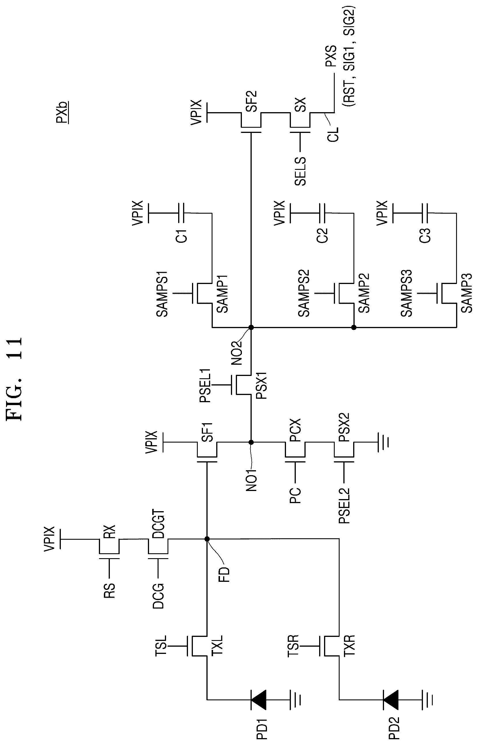 Patent US12610161 Figure 11 – Image sensor