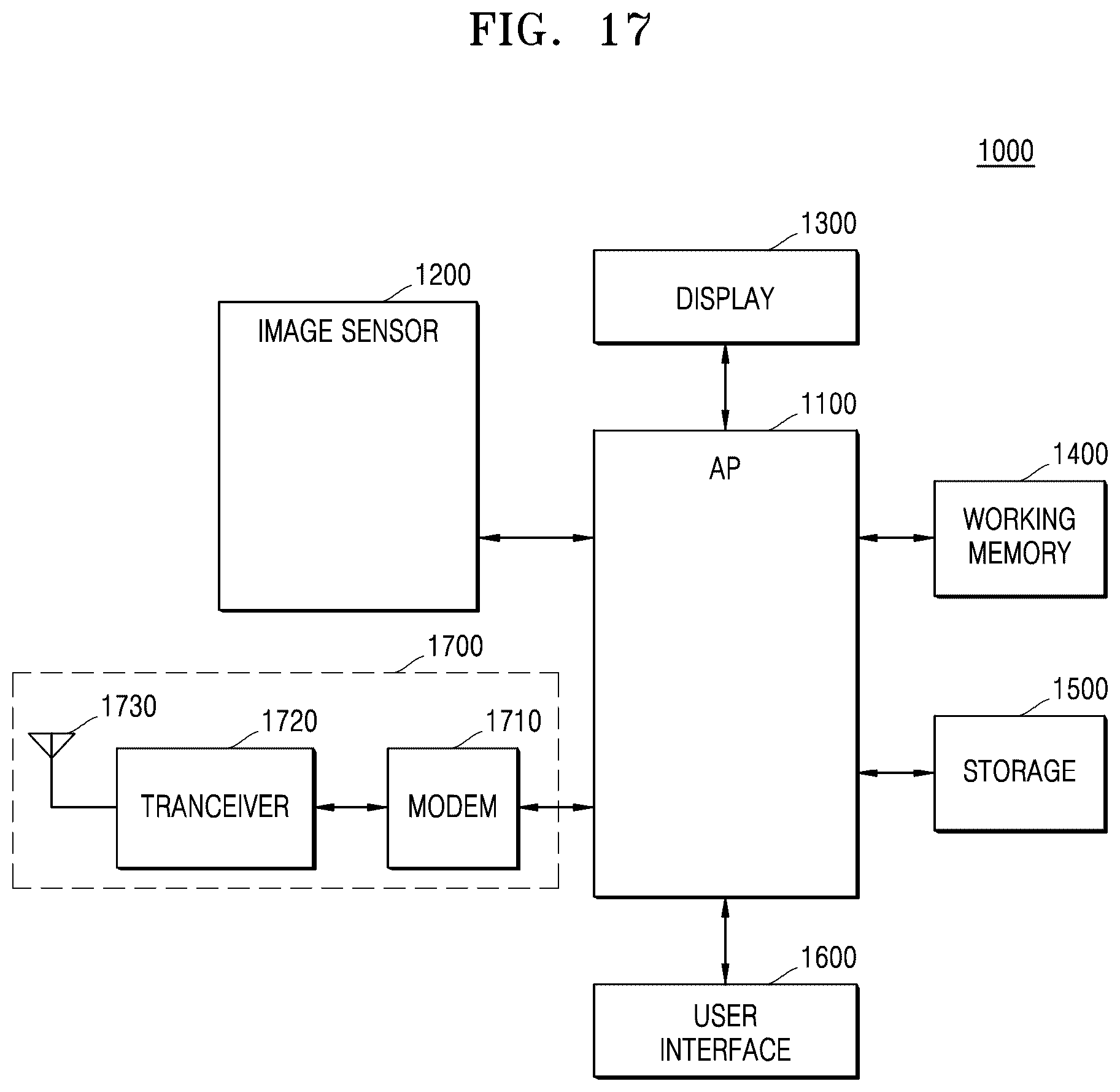 Patent US12610161 Figure 17 – Image sensor