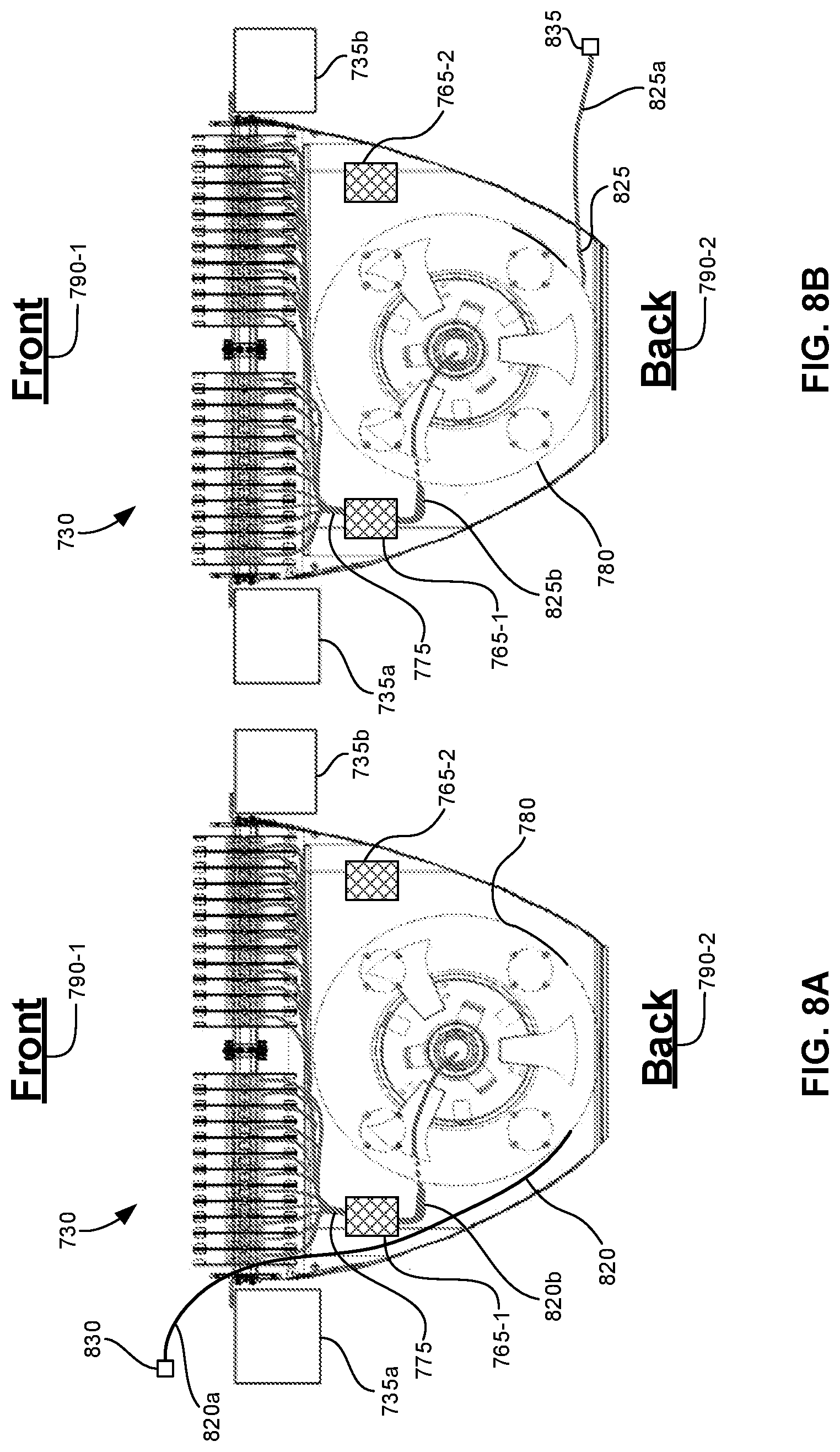 Patent US12610164 Figure 11 – Patch panel with extension cable storage