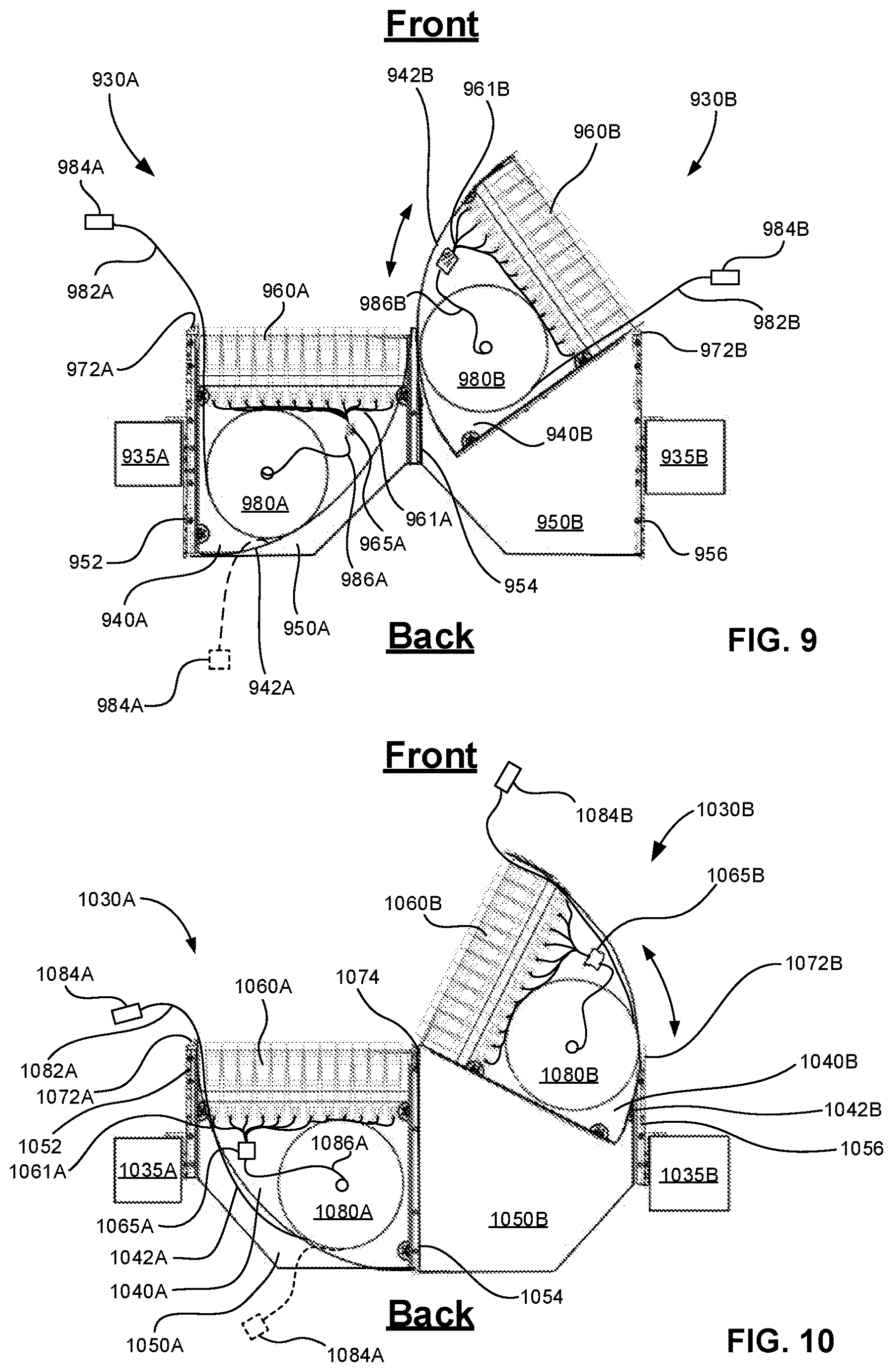 Patent US12610164 Figure 12 – Patch panel with extension cable storage