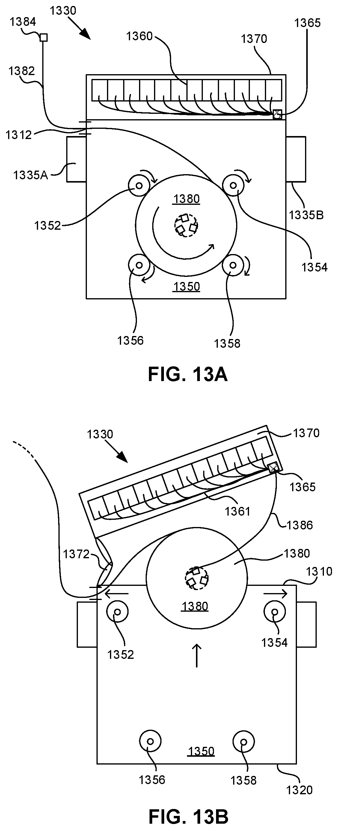 Patent US12610164 Figure 14 – Patch panel with extension cable storage