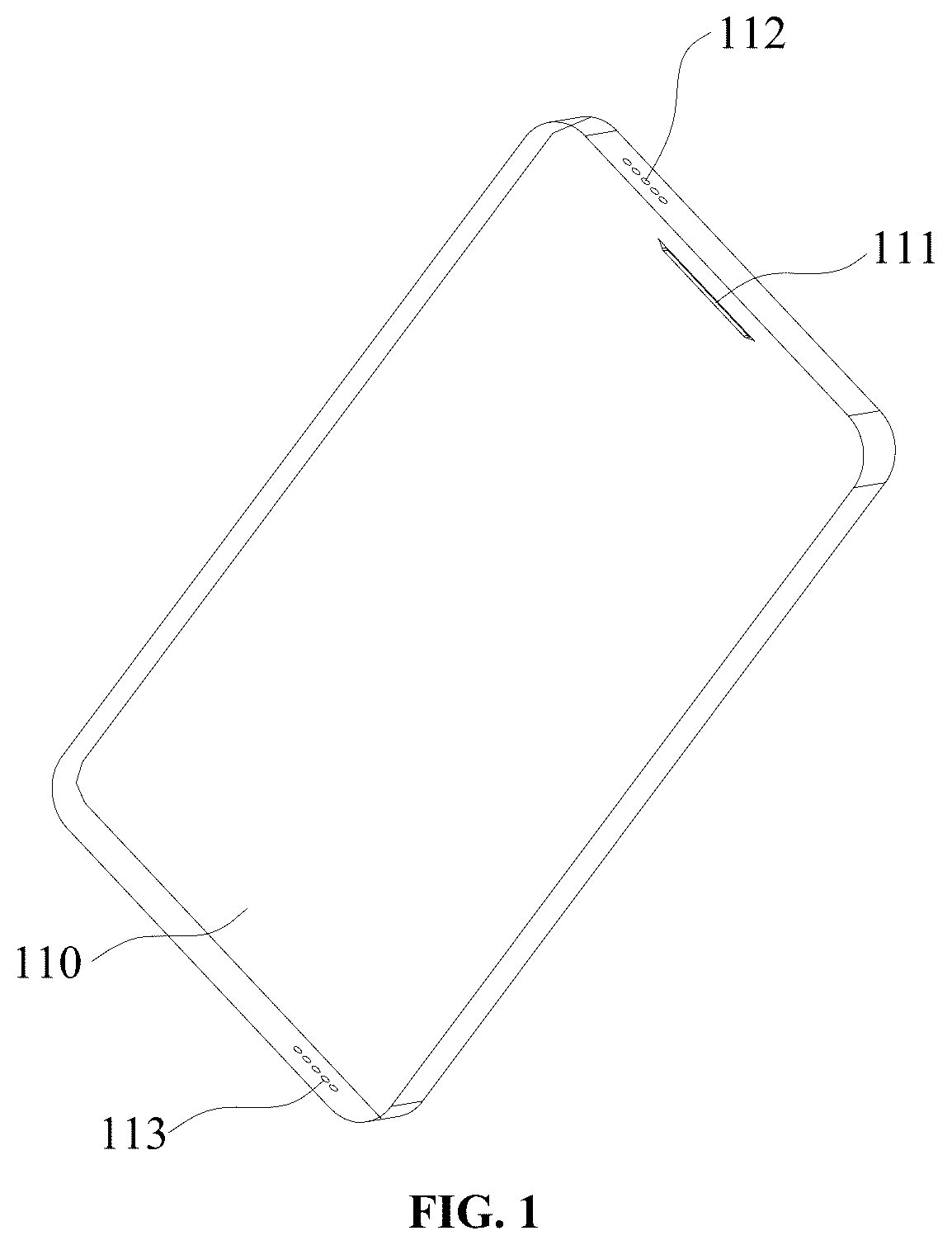 Patent US12610166 — Electroacoustic module and electronic device — Figure 1