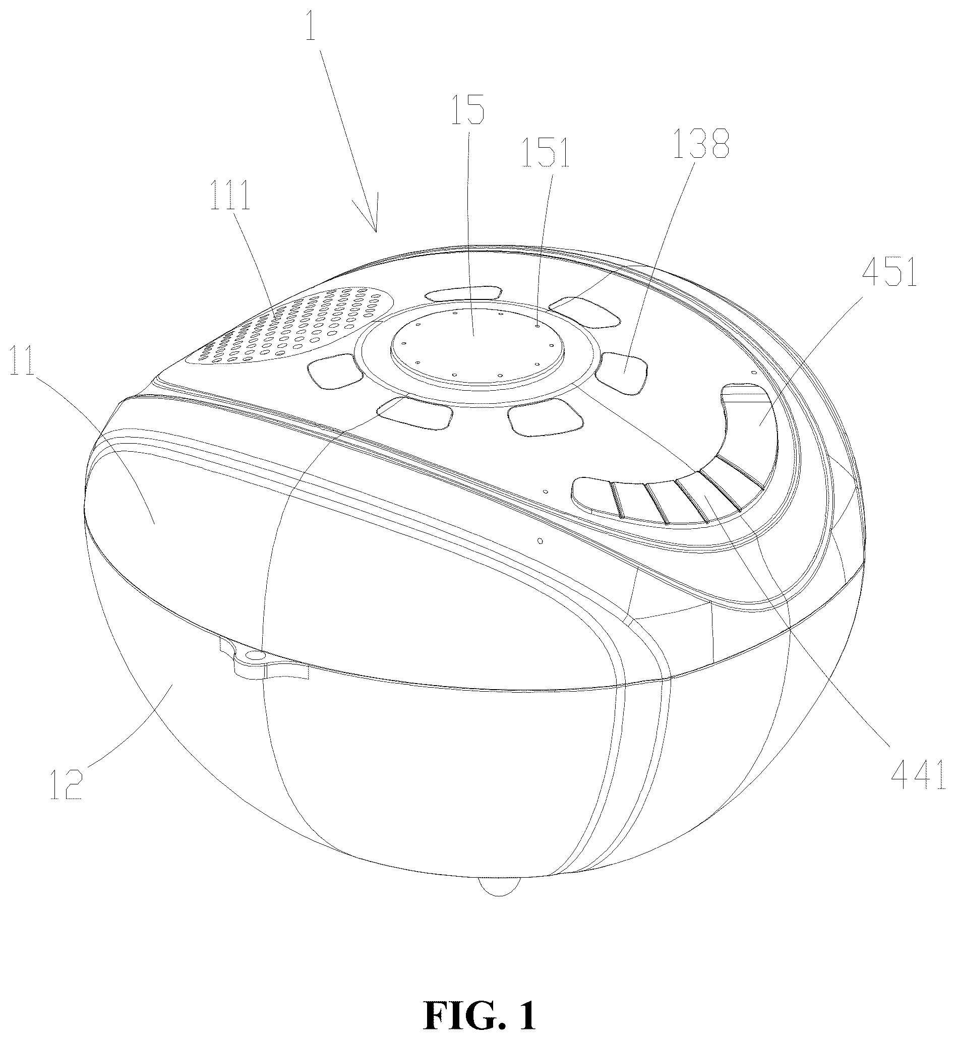 Patent US12610168 — Swimming pool fountain speaker — Figure 1